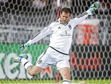 Clint Irwin playing soccer