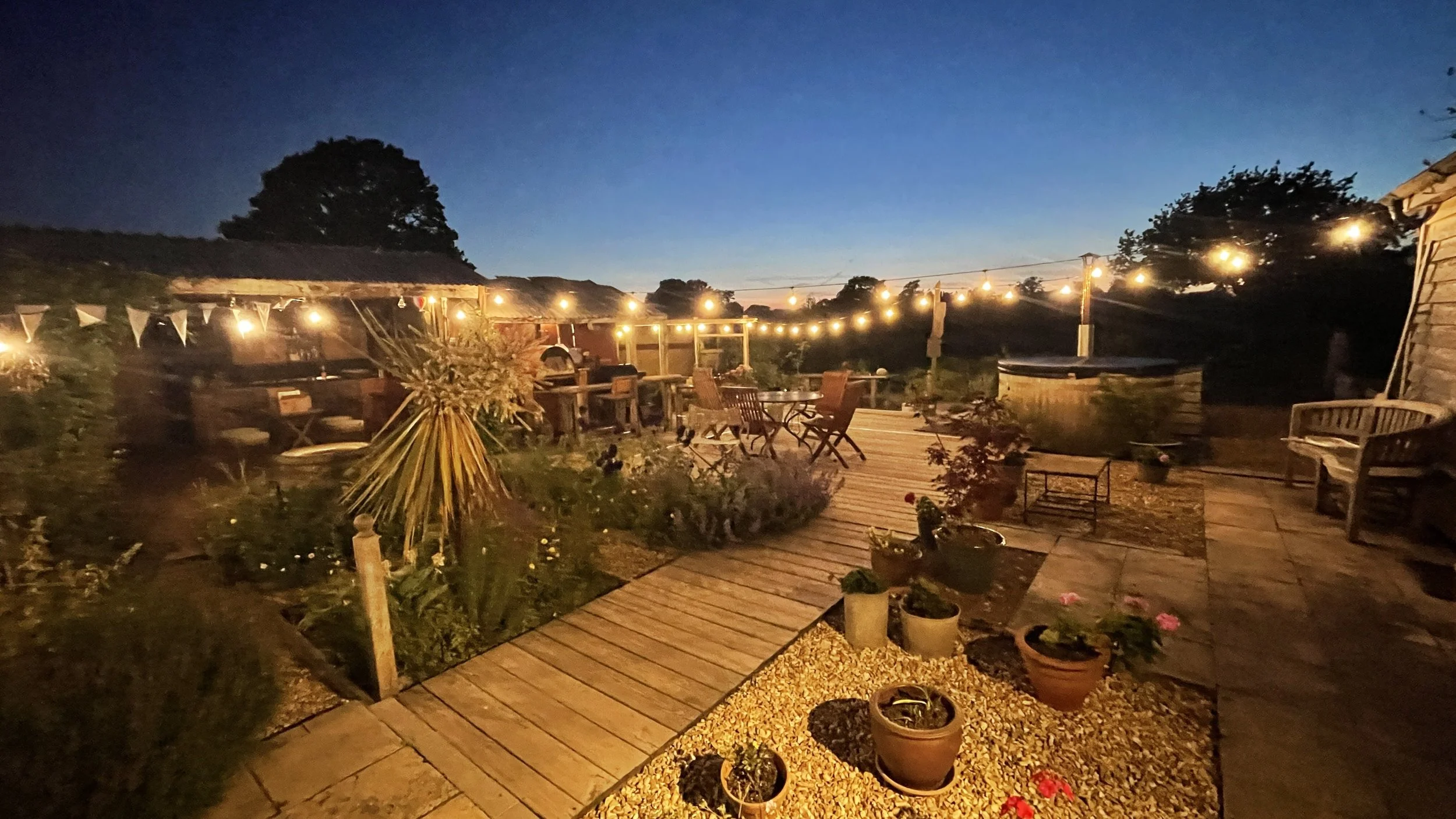 Night time outdoor lighting