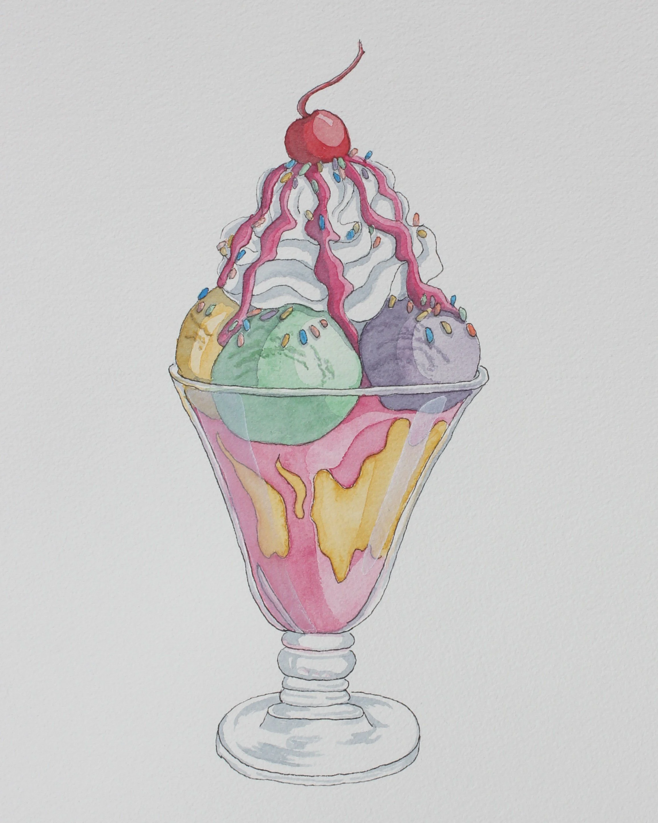 Triple Tropical Scoop Sundae