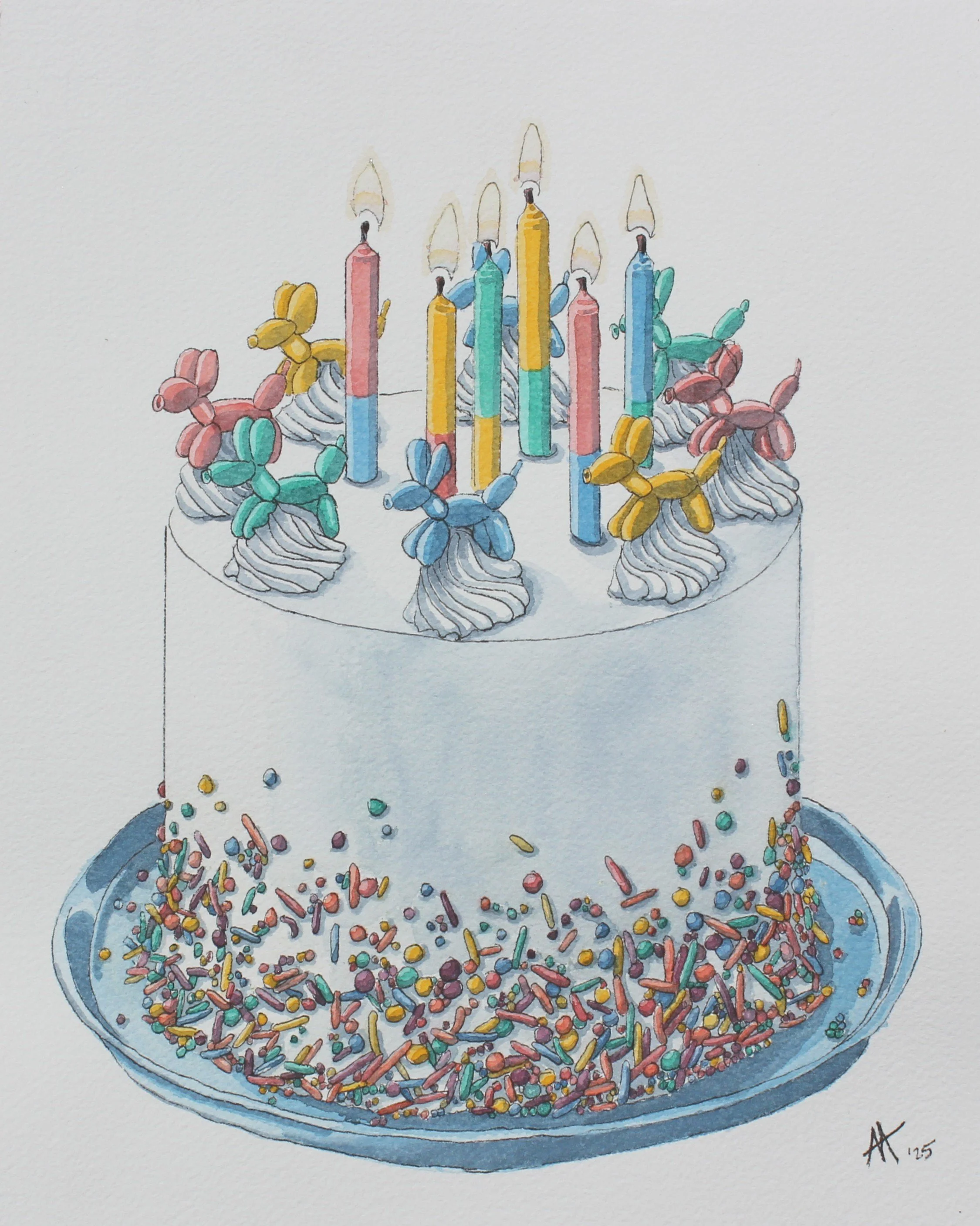 Balloon Dog Celebration Cake