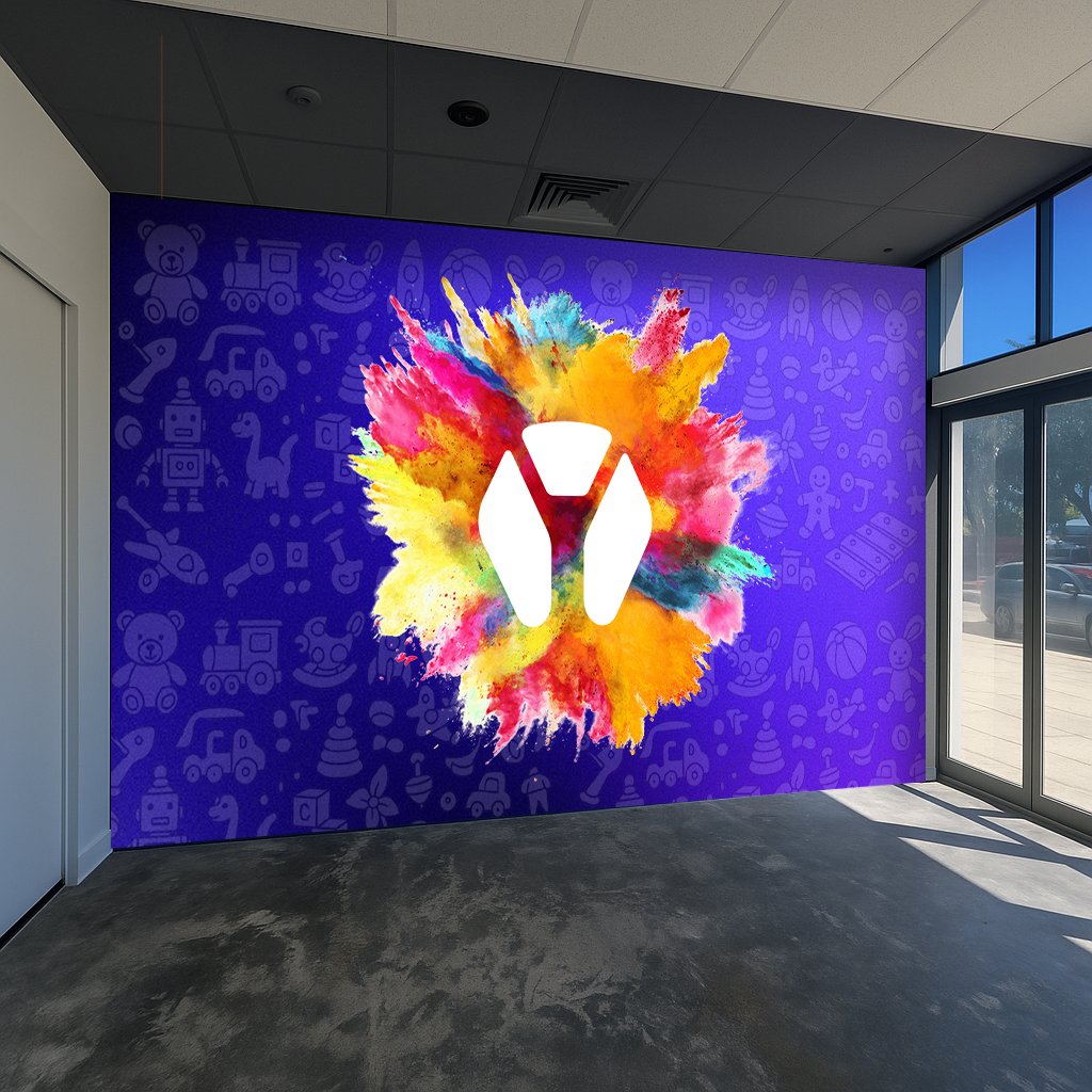 Office art mock-up concept for room expansion