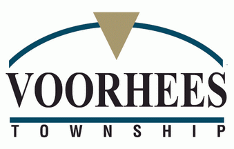 Voorhees Township logo with a stylized arch and a triangle at the top