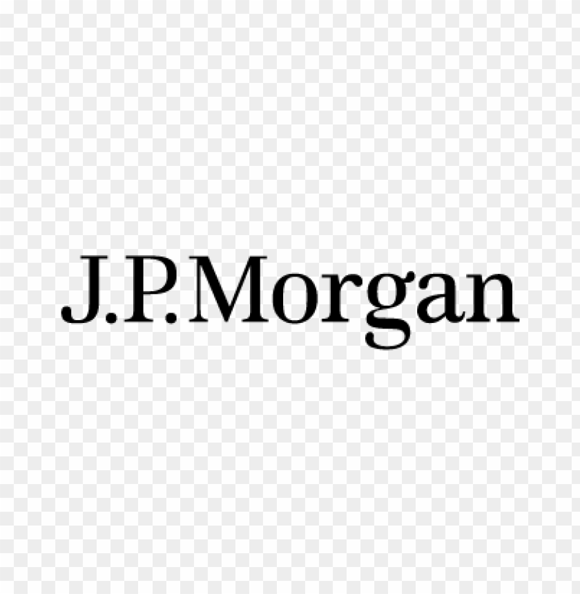 J.P. Morgan logo in black text on a transparent background