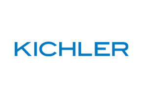 Kichler logo in blue font on a white background.