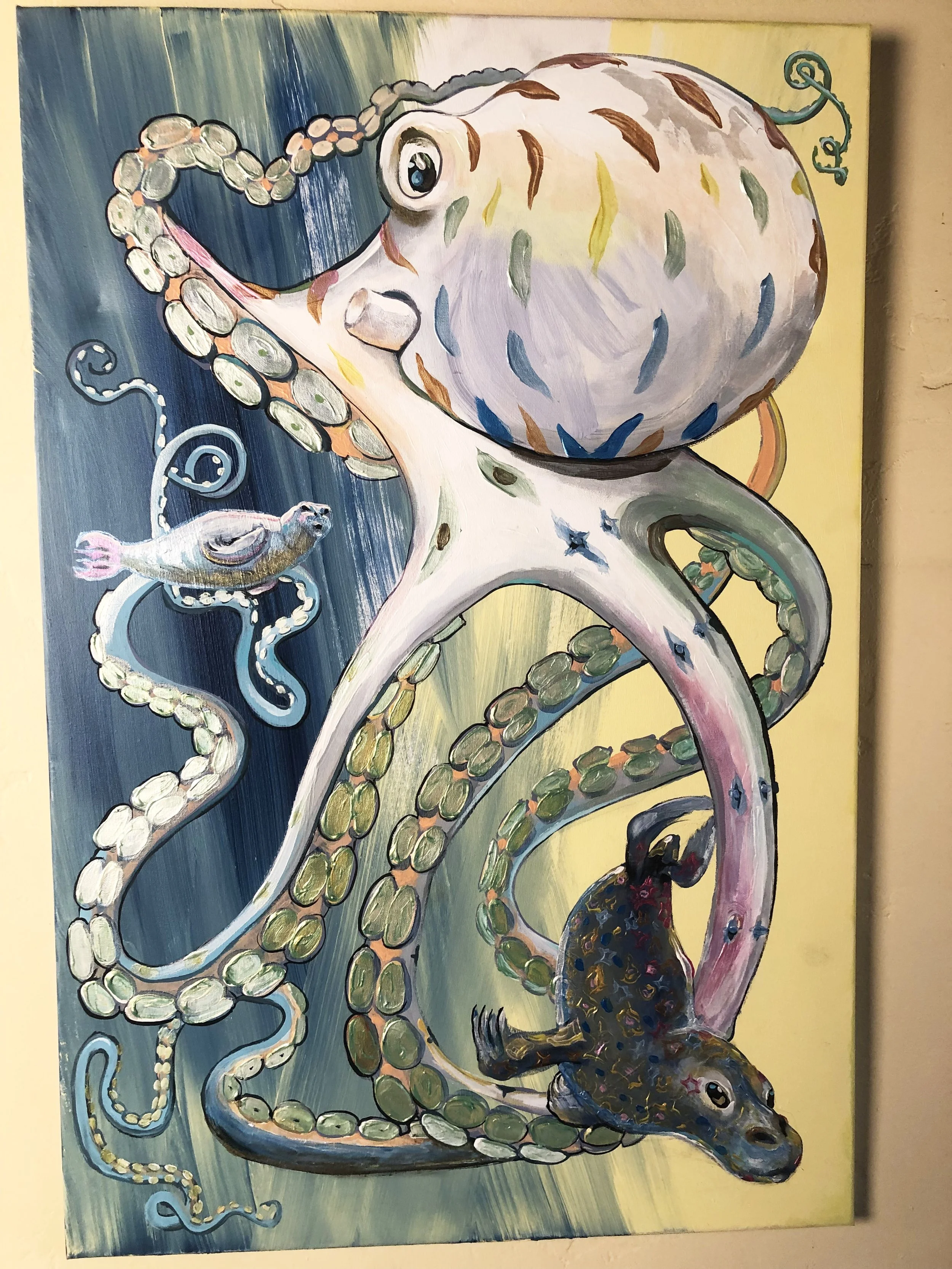 "Harbor Seals and Striped Octopus"