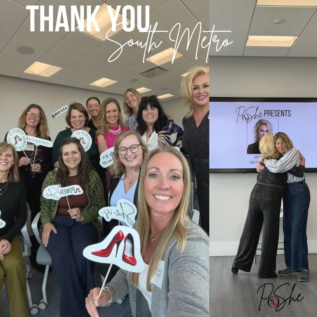 ✨ Thank you, South Metro ✨
We&rsquo;re so grateful to everyone who joined us for our April PoShe event &mdash; and a special thank you to Stefani Havel for leading such a powerful conversation on AI, messaging, and client conversion.
From learning ho