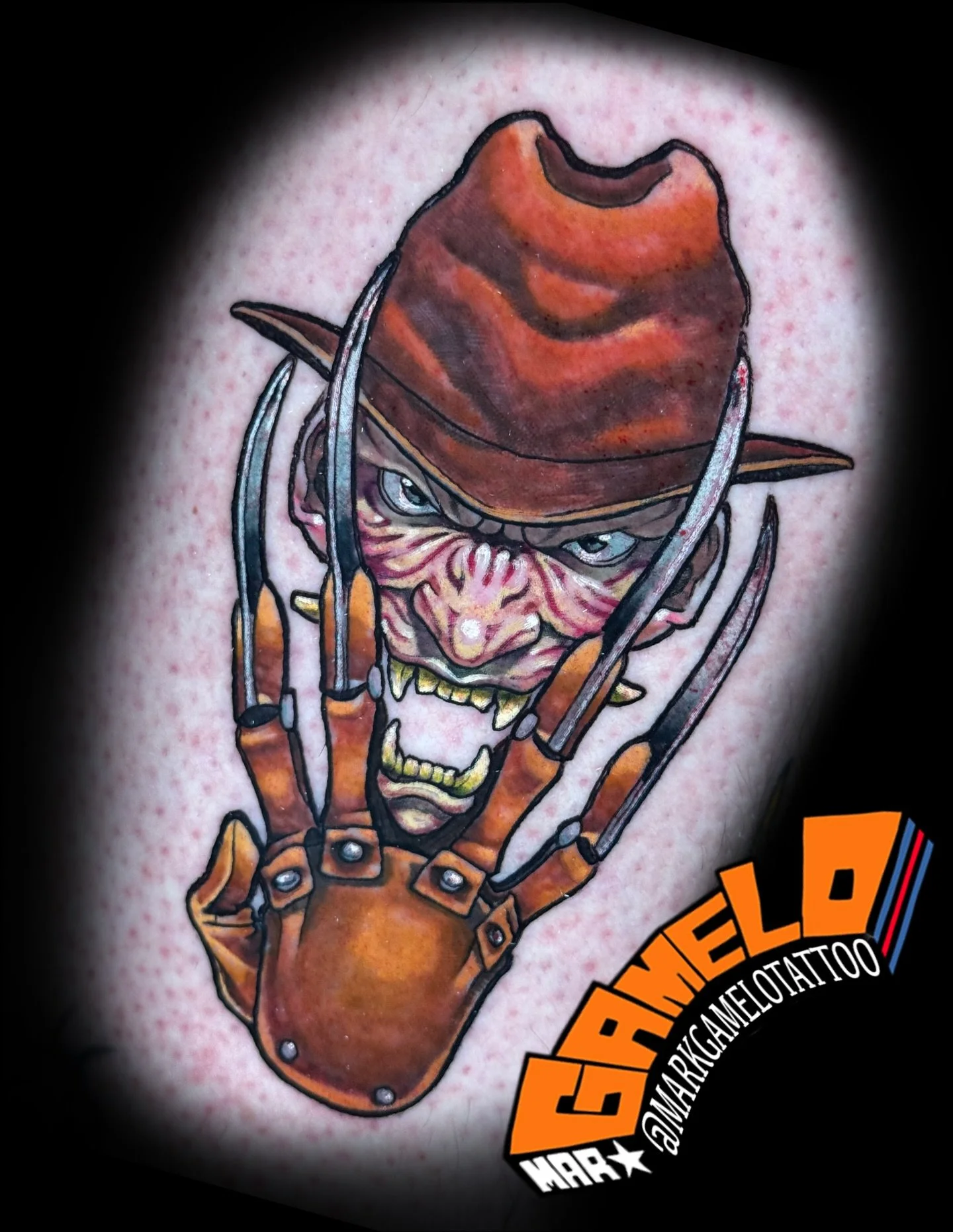 #freddykrueger #onihead from my Halloween flash!
Thank you for your trust!

Dm or email for inquiries

gamelotattoo@gmail.com 

#FreddyKrueger #FreddyKruegerTattoo #NightmareOnElmStreet #HorrorTattoo #HorrorInk #SlasherTattoo #HorrorIcon #TattooArt #
