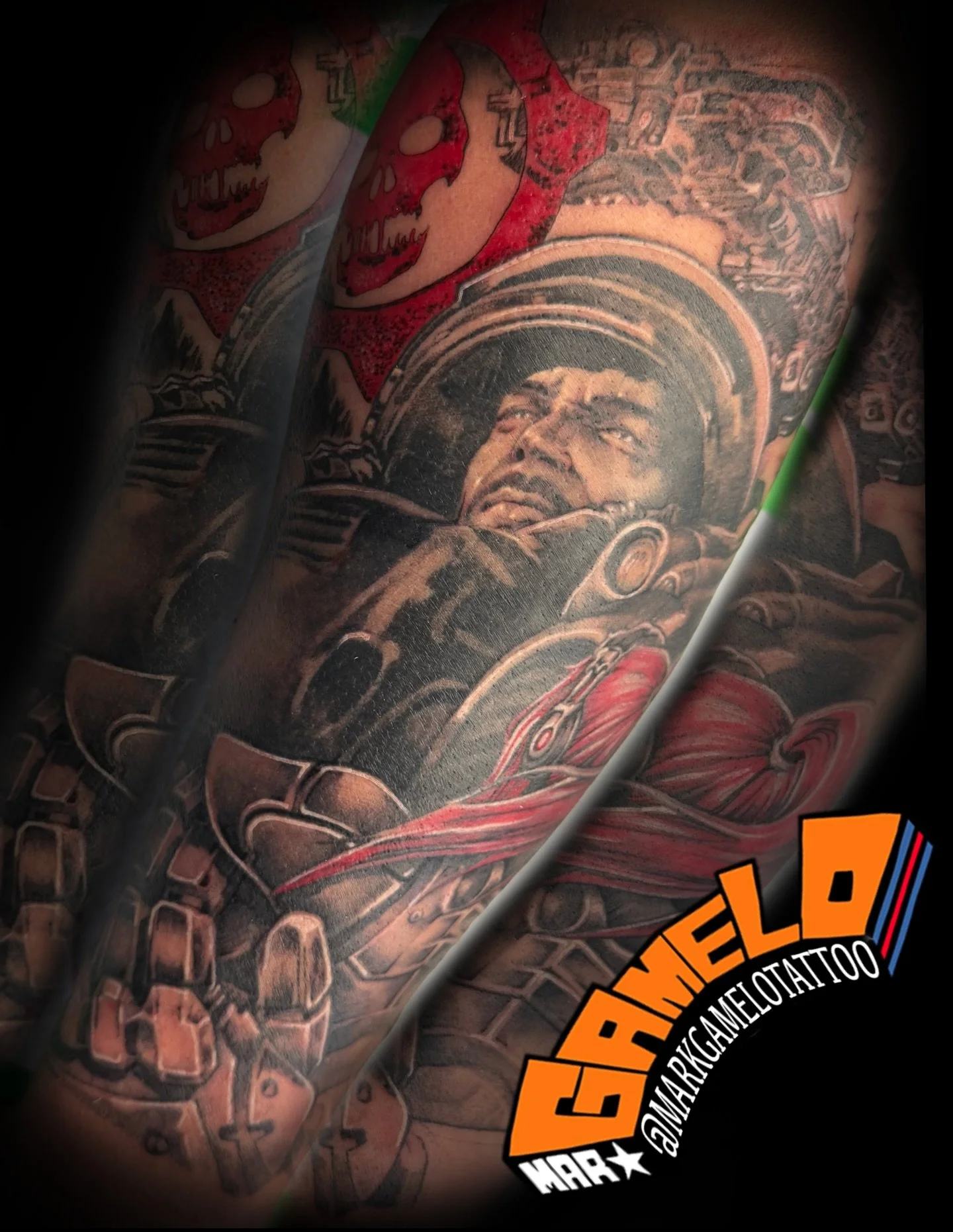 Wicked fun #starcraft2 piece with a #gearsofwar tribute!
Thank you for your trust!

Dm or email to inquire for your own! 

gamelotattoo@gmail.com 

#StarCraft2 #StarCraftTattoo #SC2Tattoo #GamingTattoo #GamerInk #BlizzardTattoo #SciFiTattoo #ZergTatt