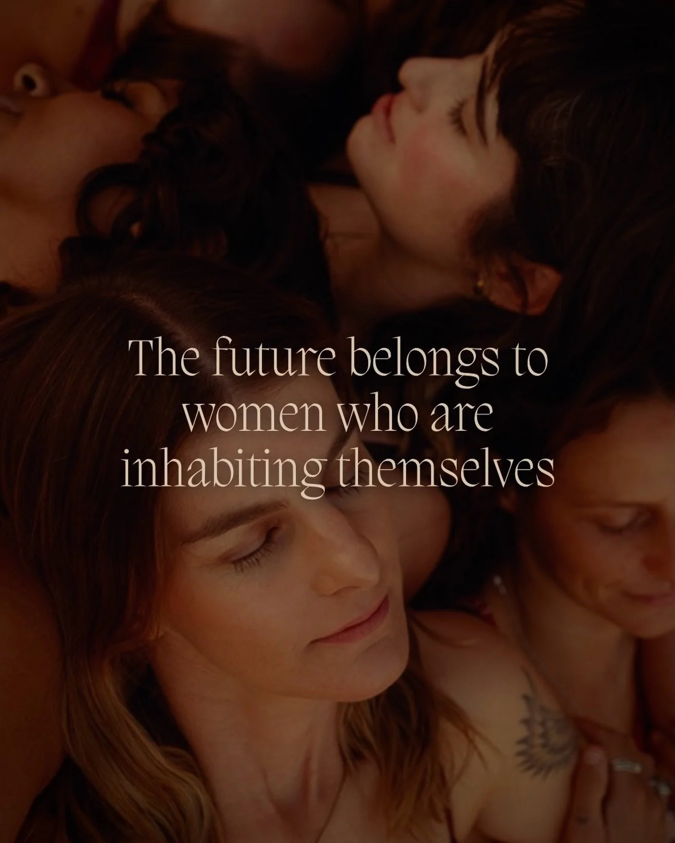 The future belongs to women who are inhabiting themselves and that future is deeply inconvenient to systems that taught women to leave their bodies to survive.

To inhabit yourself is to remain with your body, to feel your womb, your breasts, your br