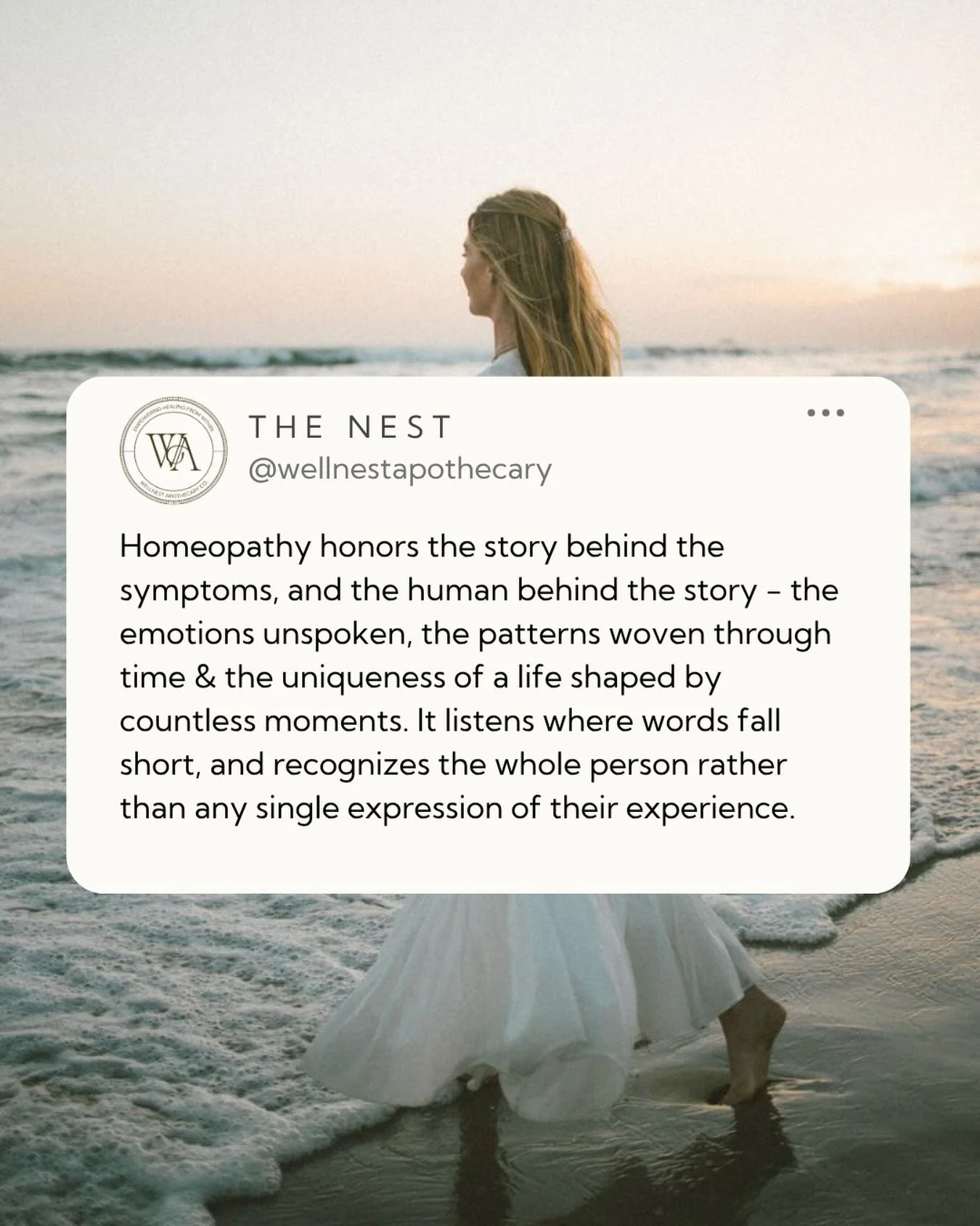 Every client carries more than a set of symptoms ✨
They carry experiences, memories, strengths, imprints, and vulnerabilities that make them who they are.
Homeopathy invites us to slow down, listen deeply, and understand the person behind what they&r