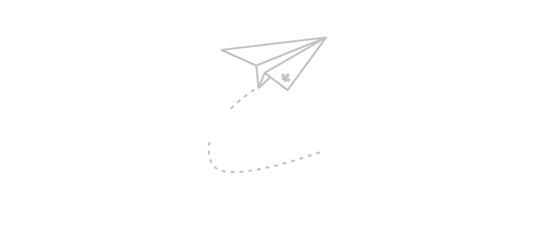 Text reading 'when incarceration begins' with a paper airplane illustration.