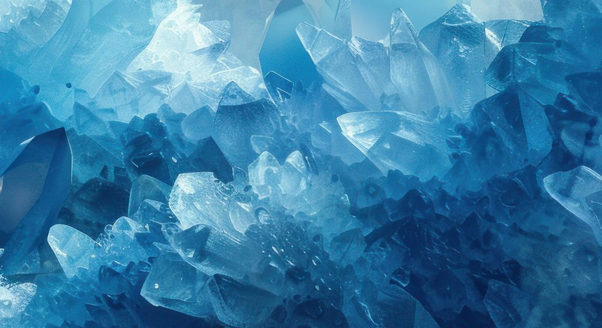 close-up picture of blue crystal