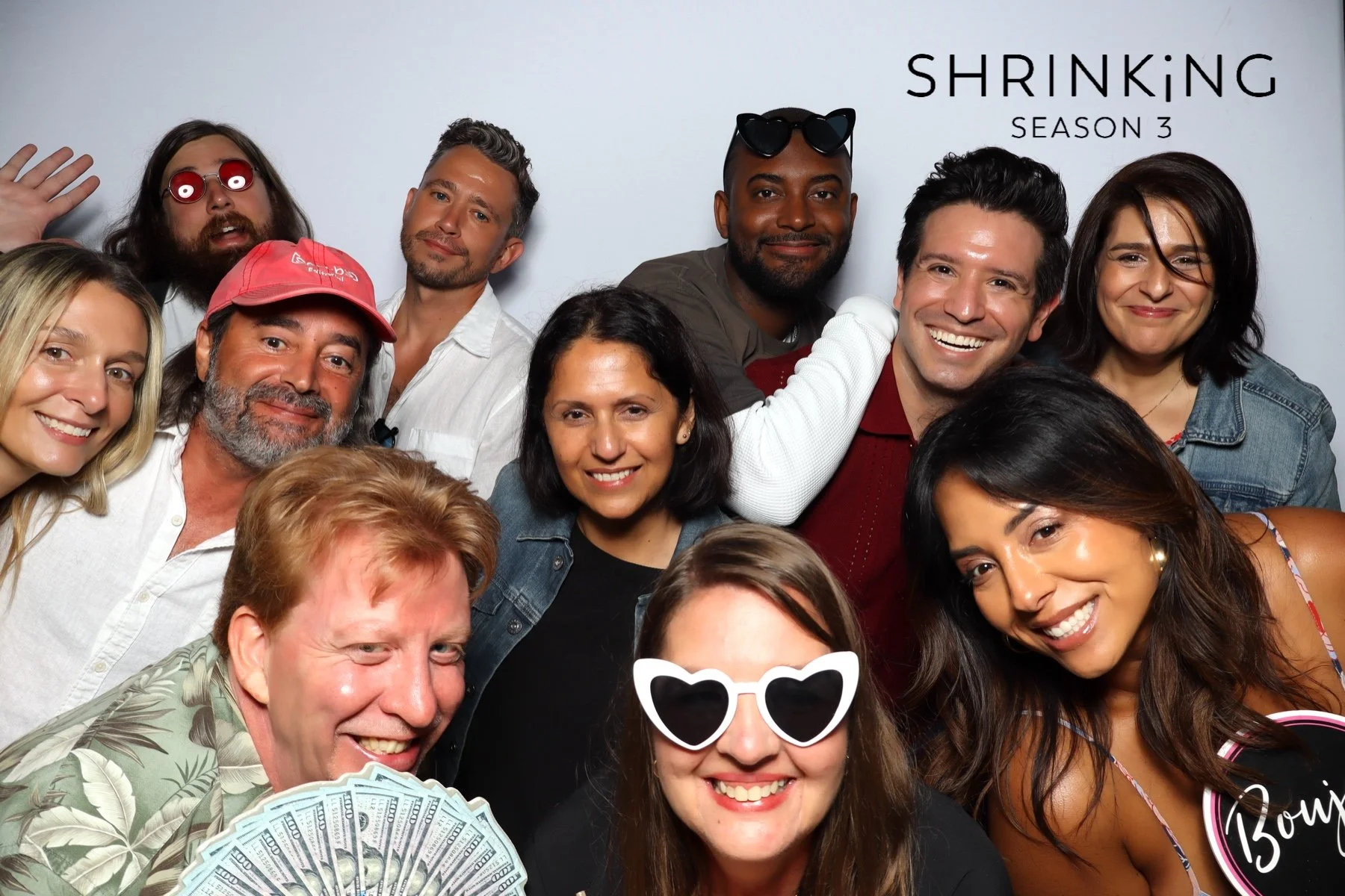 Good vibes and gratitude at the                   Shrinking S3 wrap party!