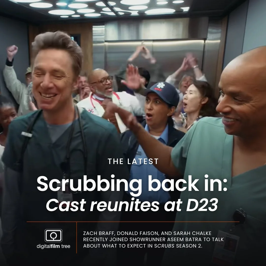 Get ready to head back to Sacred Heart!⁠
⁠
The cast of Scrubs officially reunited at DISNEY'S D23 EXPO IN ANAHEIM, CALIFORNIA for the highly anticipated kick off for Season 2! Stars Zach Braff, Donald Faison and Sarah Chalke were joined by showrunner