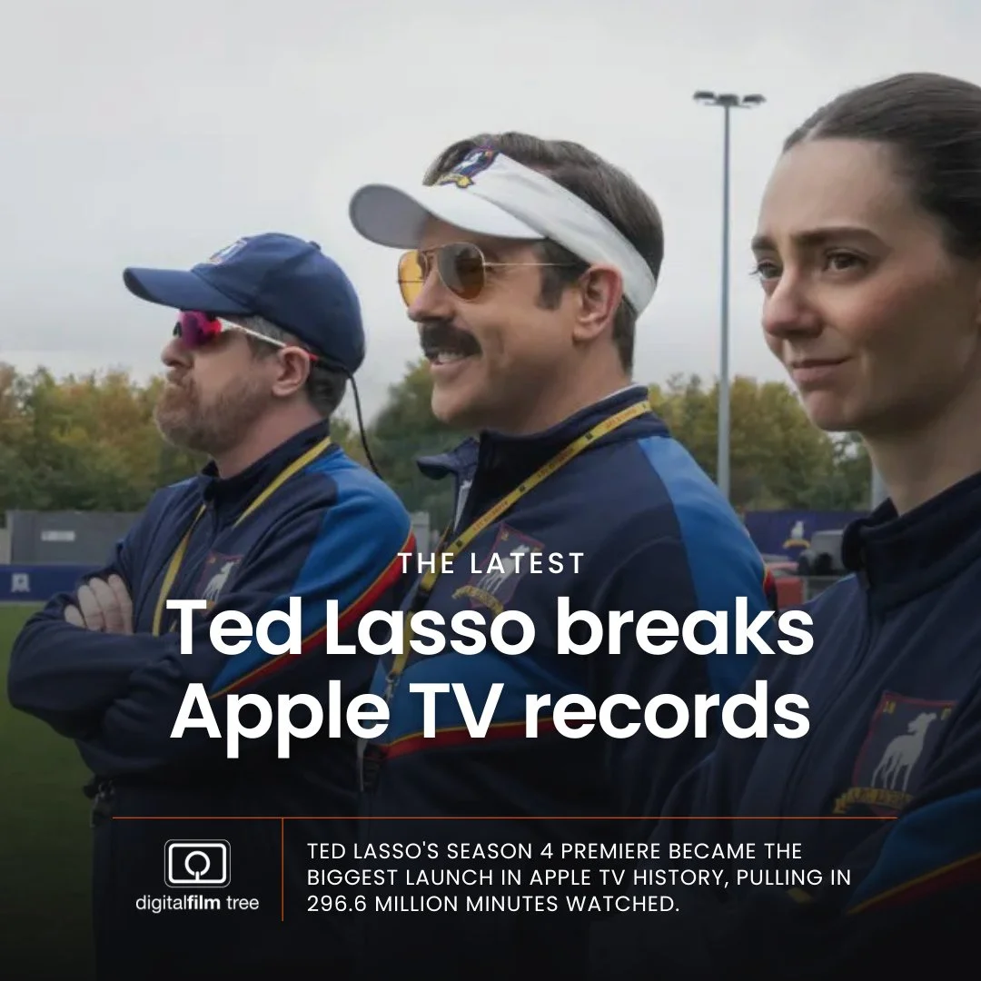 The Season 4 premiere of Ted Lasso has officially made history as the biggest launch in Apple TV history, racking up a massive 296.6 million minutes watched!⁠
⁠
We are so proud to see this incredible show continue to win hearts and break records.⁠
⁠
