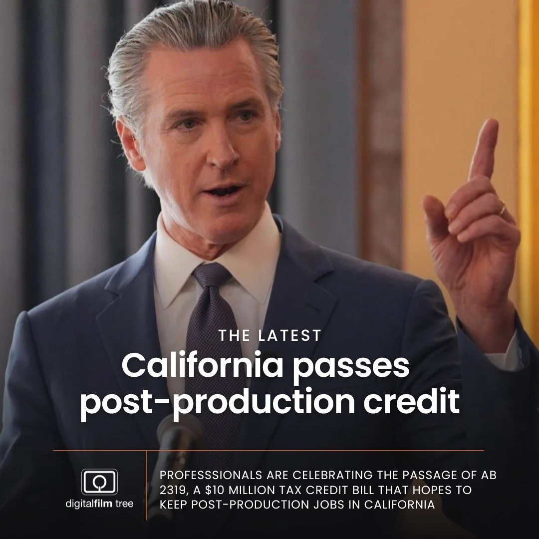 Big news for California film! A $10 million tax credit bill was officially signed by Governor Newsom. This is a win for the local industry. What do you think this will mean for the future of post-production in California? ⁠
⁠
#California #PostProduct