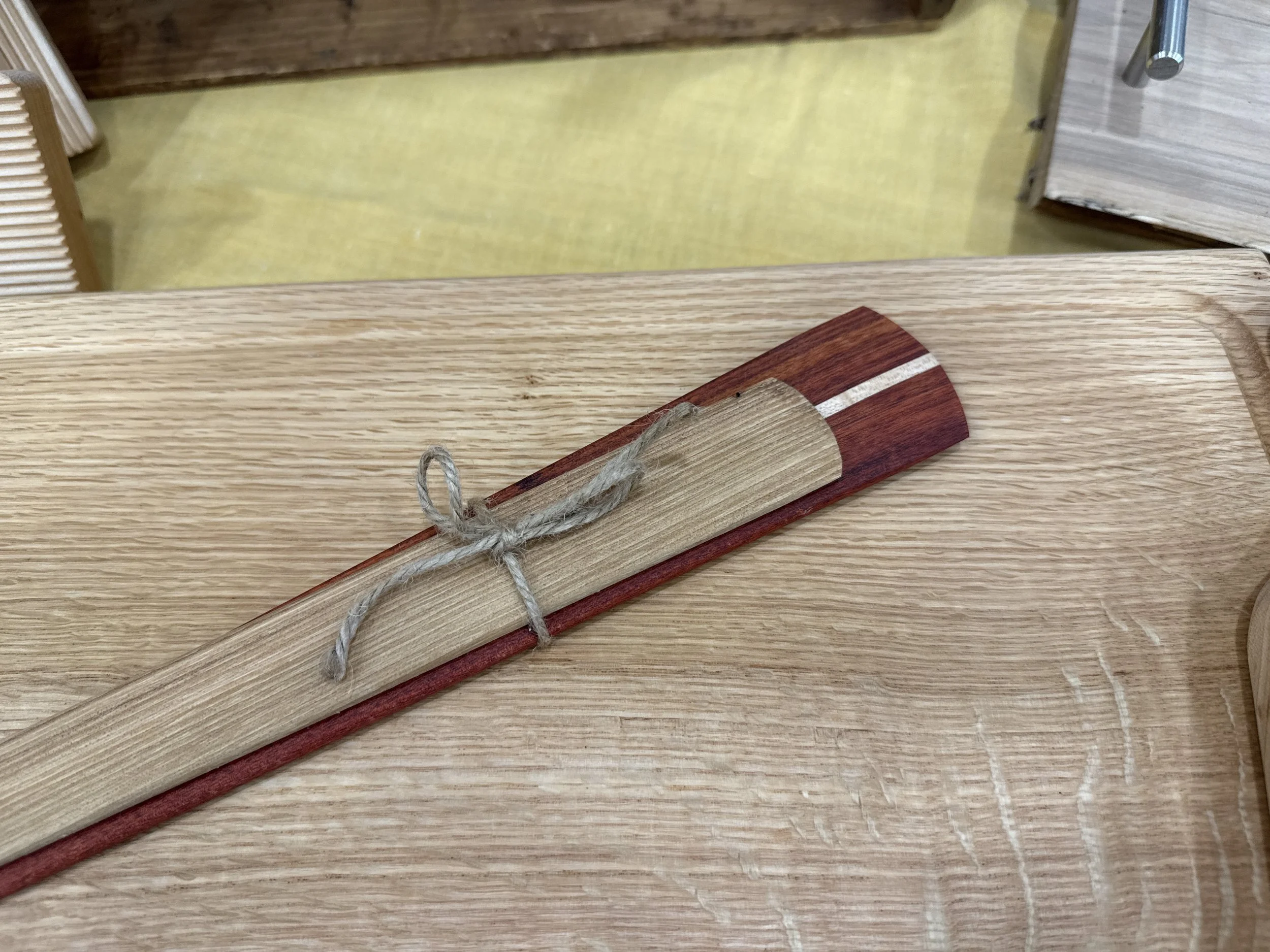 Exquisite Bloodwood and Maple Spatula Set