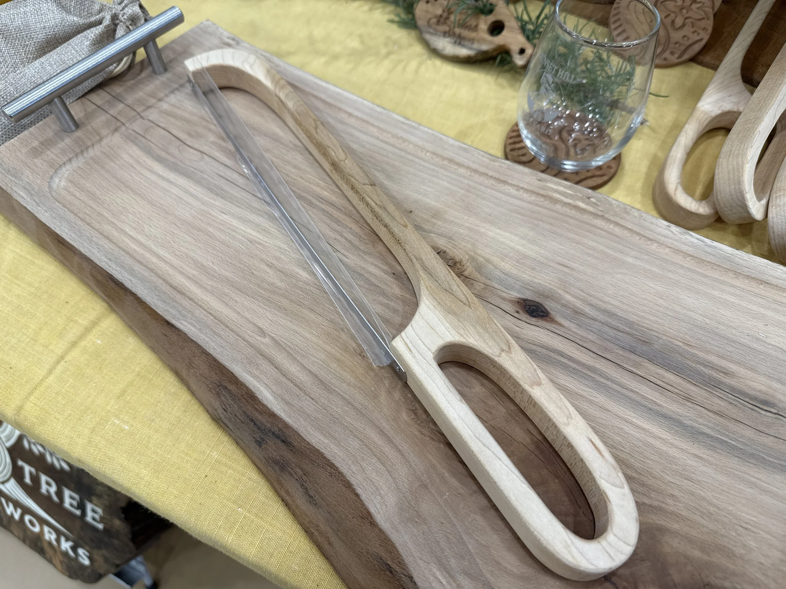 Handcrafted Maple Bread Bow Knife