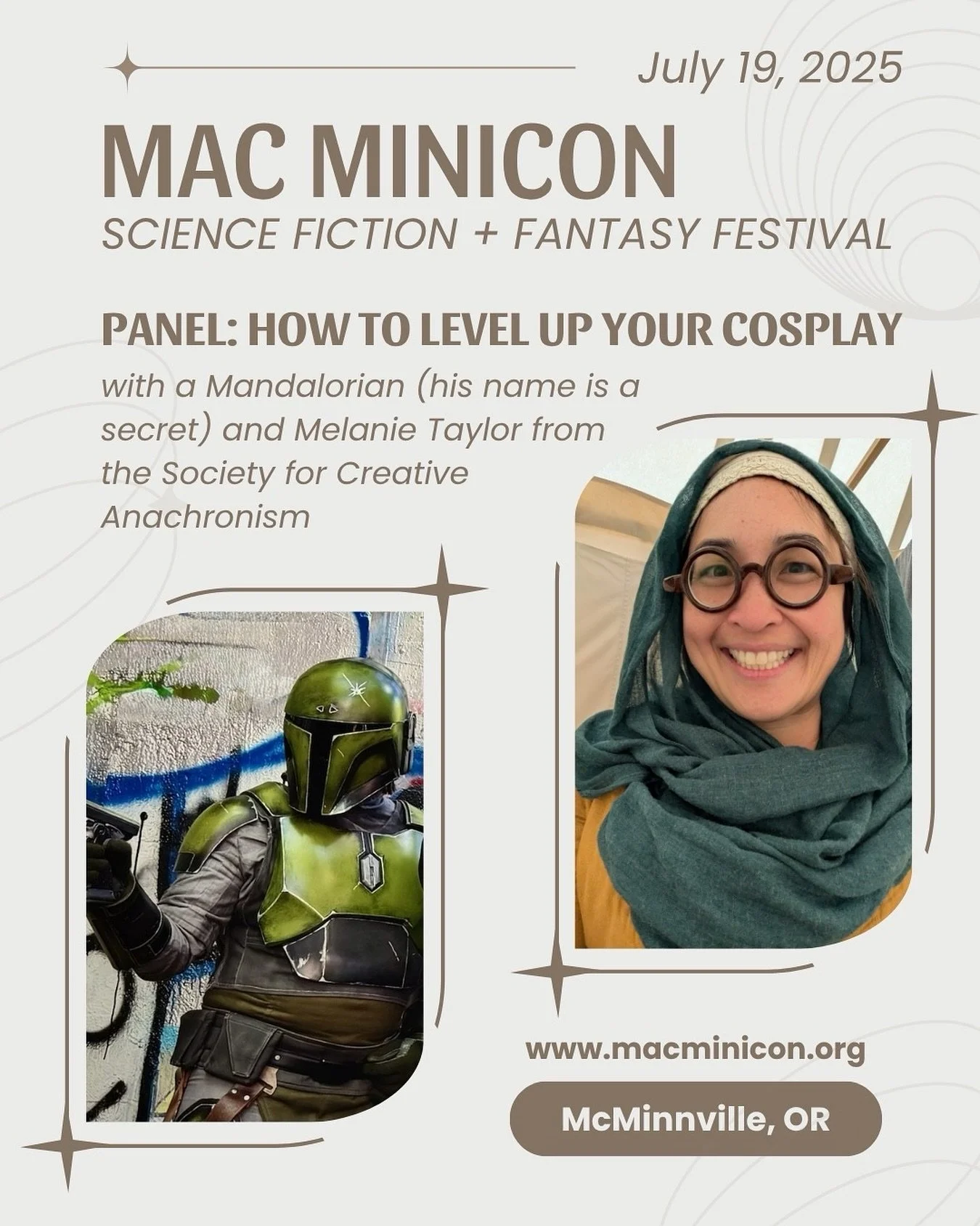 ✨🛠 Want to take your cosplay to the next level? 🛠✨
⠀⠀⠀⠀⠀⠀⠀⠀⠀
𝐉𝐨𝐢𝐧 𝐮𝐬 𝐟𝐨𝐫 𝐇𝐨𝐰 𝐭𝐨 𝐋𝐞𝐯𝐞𝐥 𝐔𝐩 𝐘𝐨𝐮𝐫 𝐂𝐨𝐬𝐩𝐥𝐚𝐲, a panel on armor, sewing, materials, and bringing your favorite characters or historical period to life. 
⠀⠀⠀⠀⠀⠀⠀