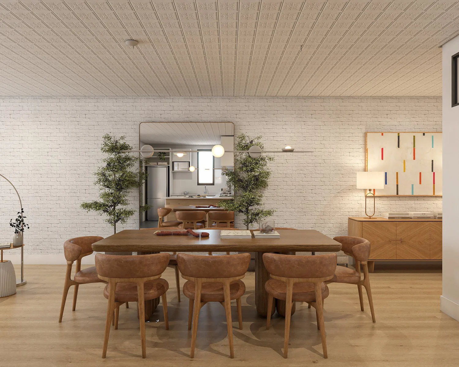 West Village dining area rendering