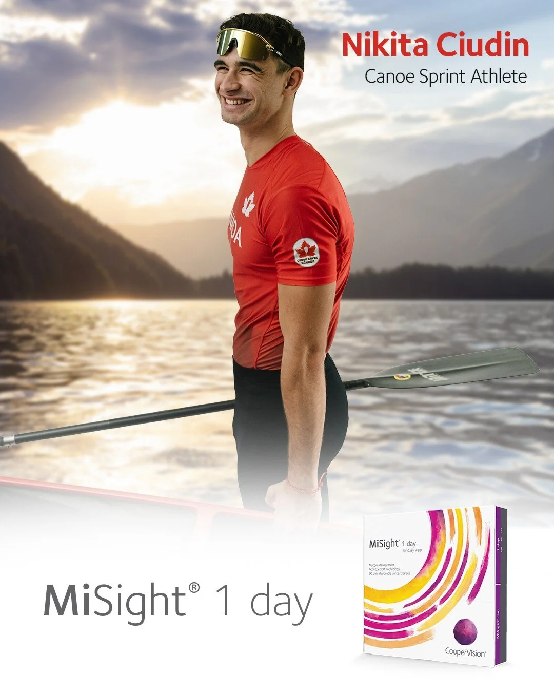CooperVision Partners with Canadian Sprint Canoe Athlete Nikita Ciudin on His Journey to Compete on the World Stage