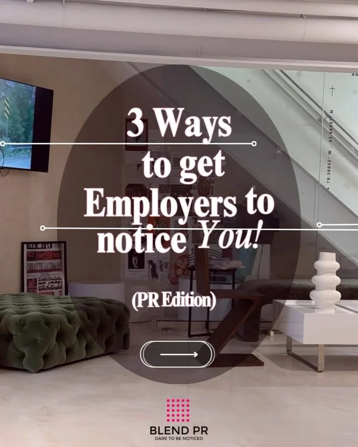 Are you constantly applying for jobs and hearing nothing back? Want to stand out to employers but have no idea how? 

Here are a few tips to get you on the right path to your dream job in Public Relations. 

In PR it&rsquo;s not just about having the