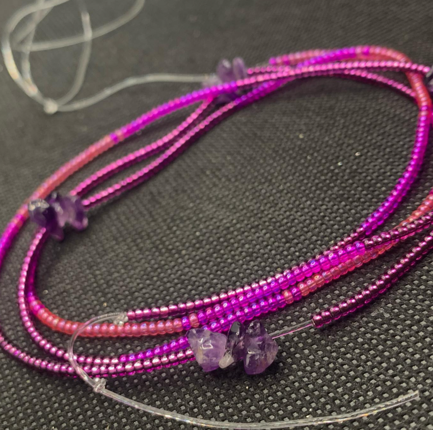 Amethyst Custom Waist Beads
