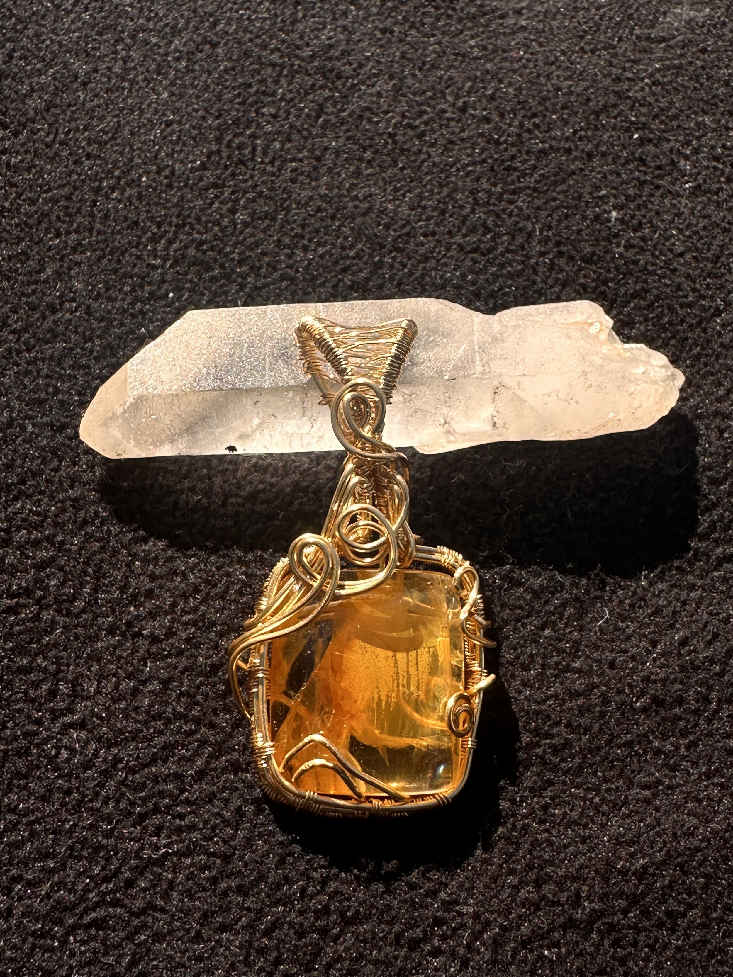 "Whimsical" Clear Quartz with Iron