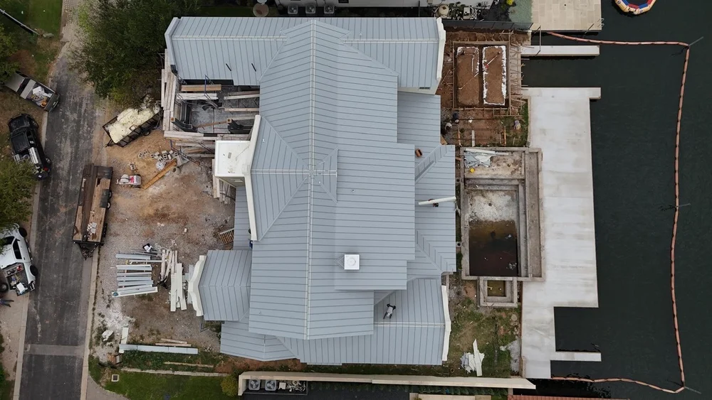 Metal roofing project featured by Royal Stone Roofing