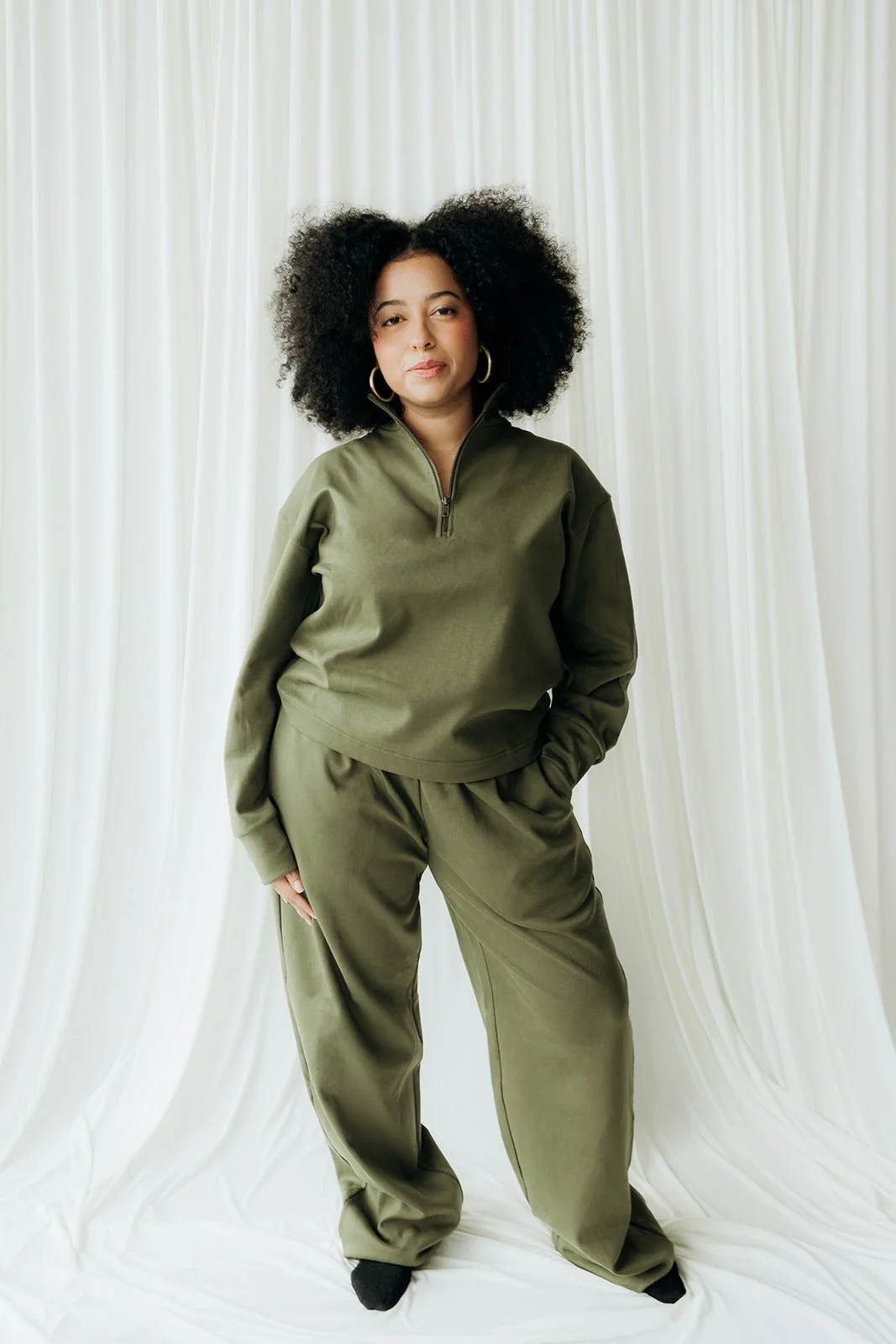 Organic Cotton Luxe Half-Zip