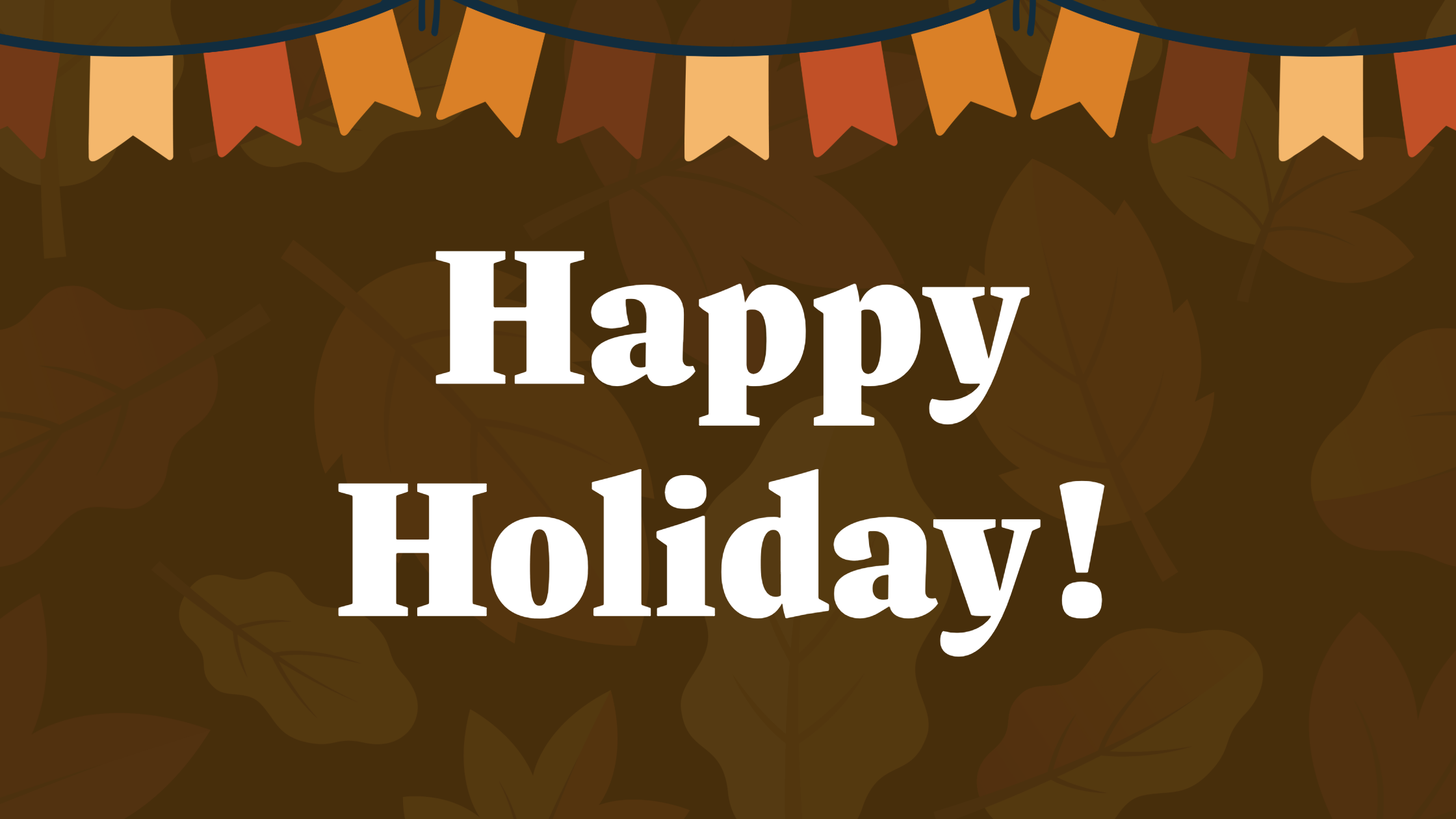 Happy Holiday footer