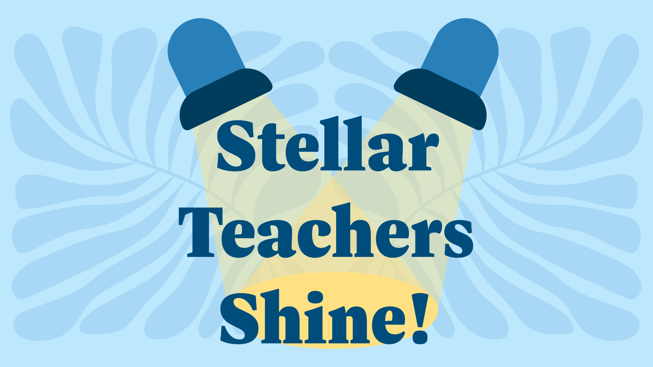 Blue Stellar Spotlight Footer