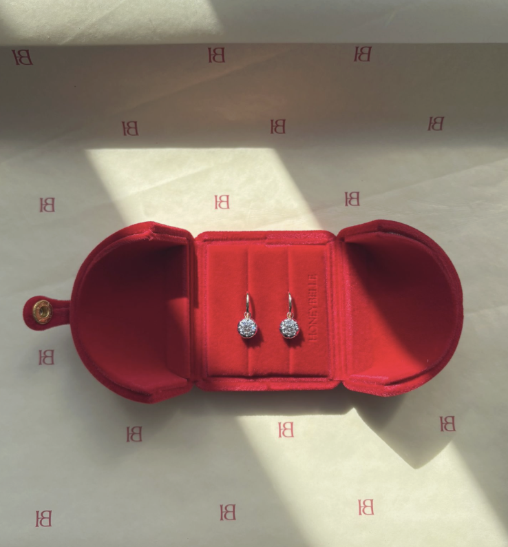 Bespoke Georgian Set Diamond Drops: 