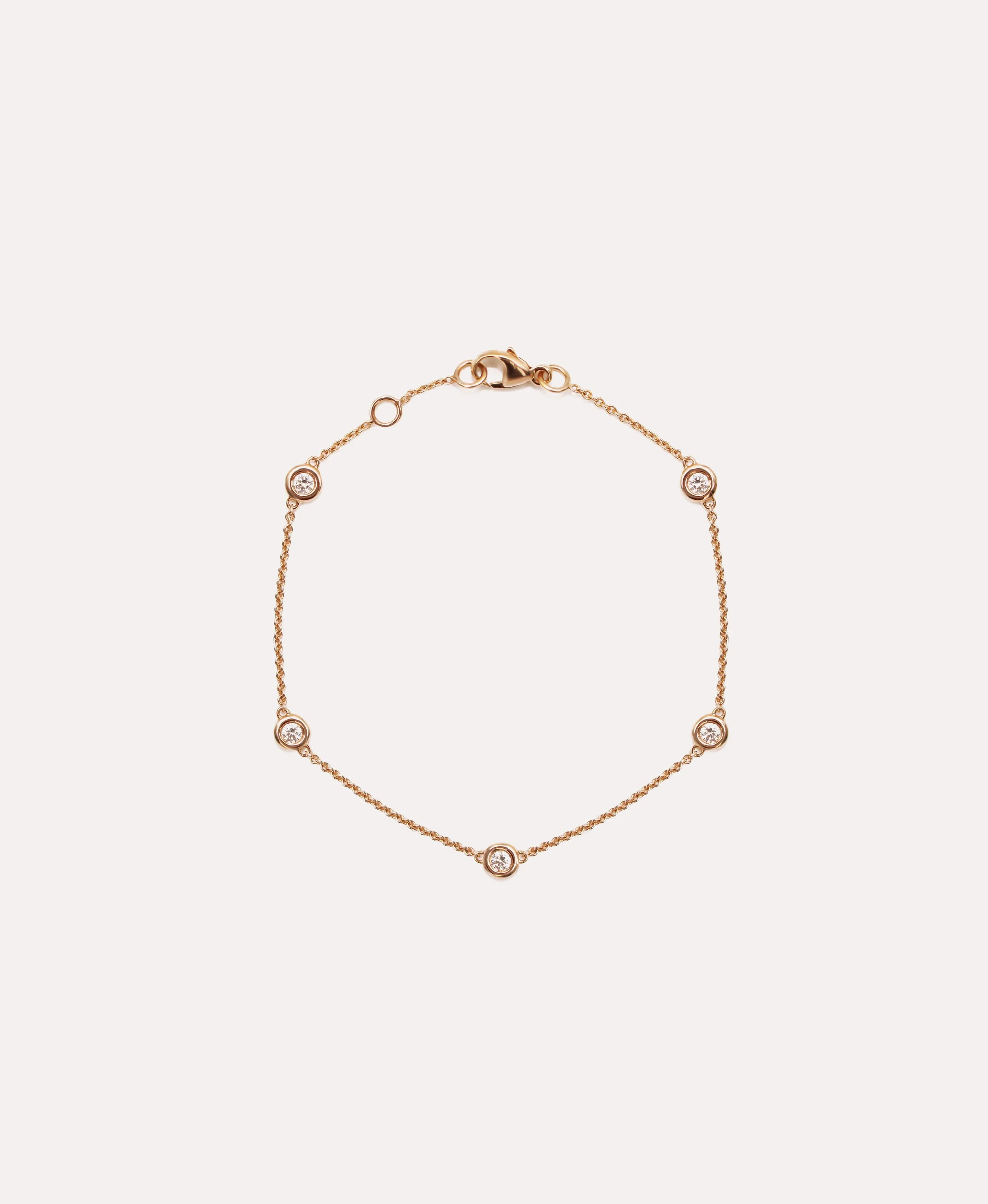 5 Diamond Bezel Bracelet