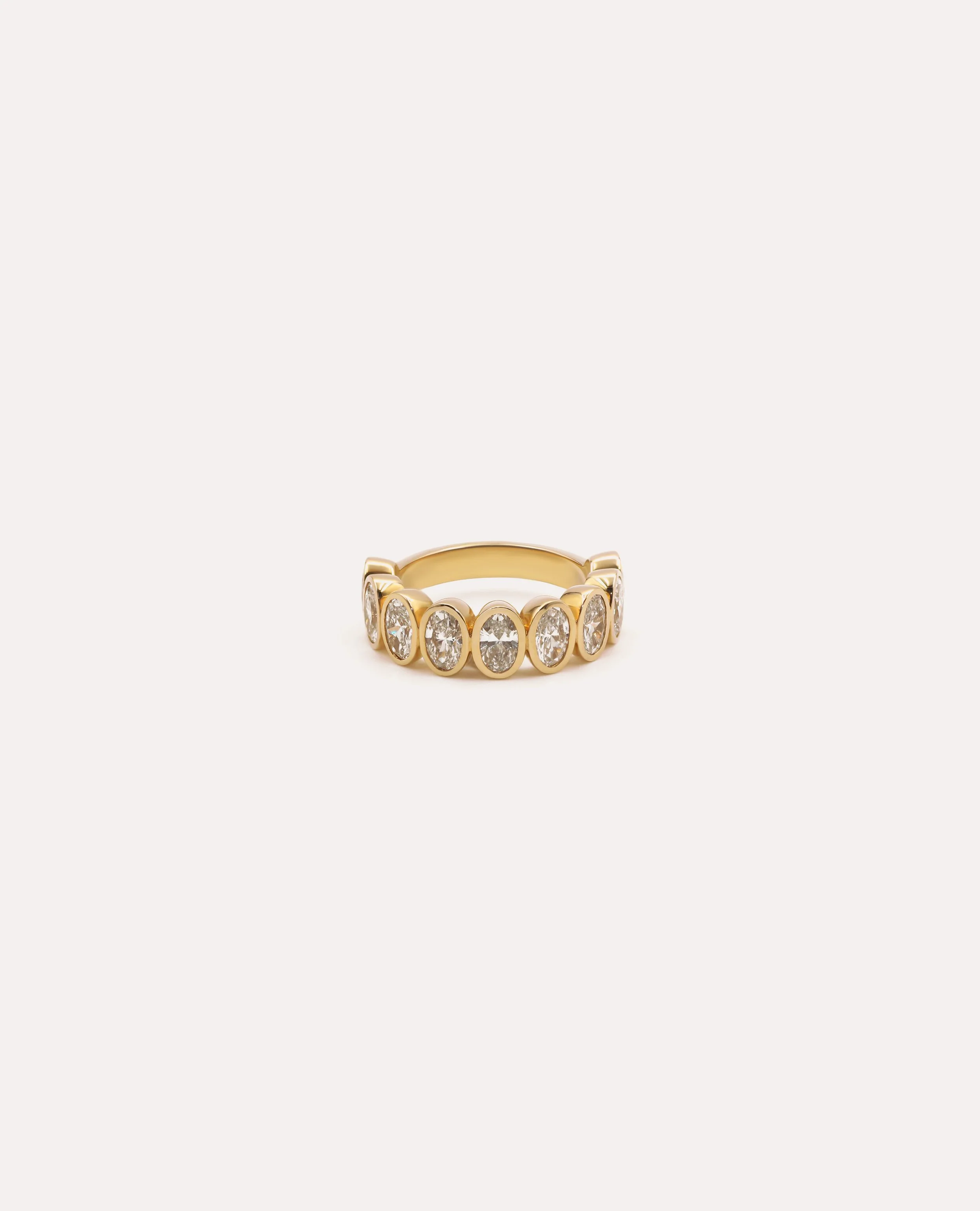 Small Oval Diamond Bezel Ring