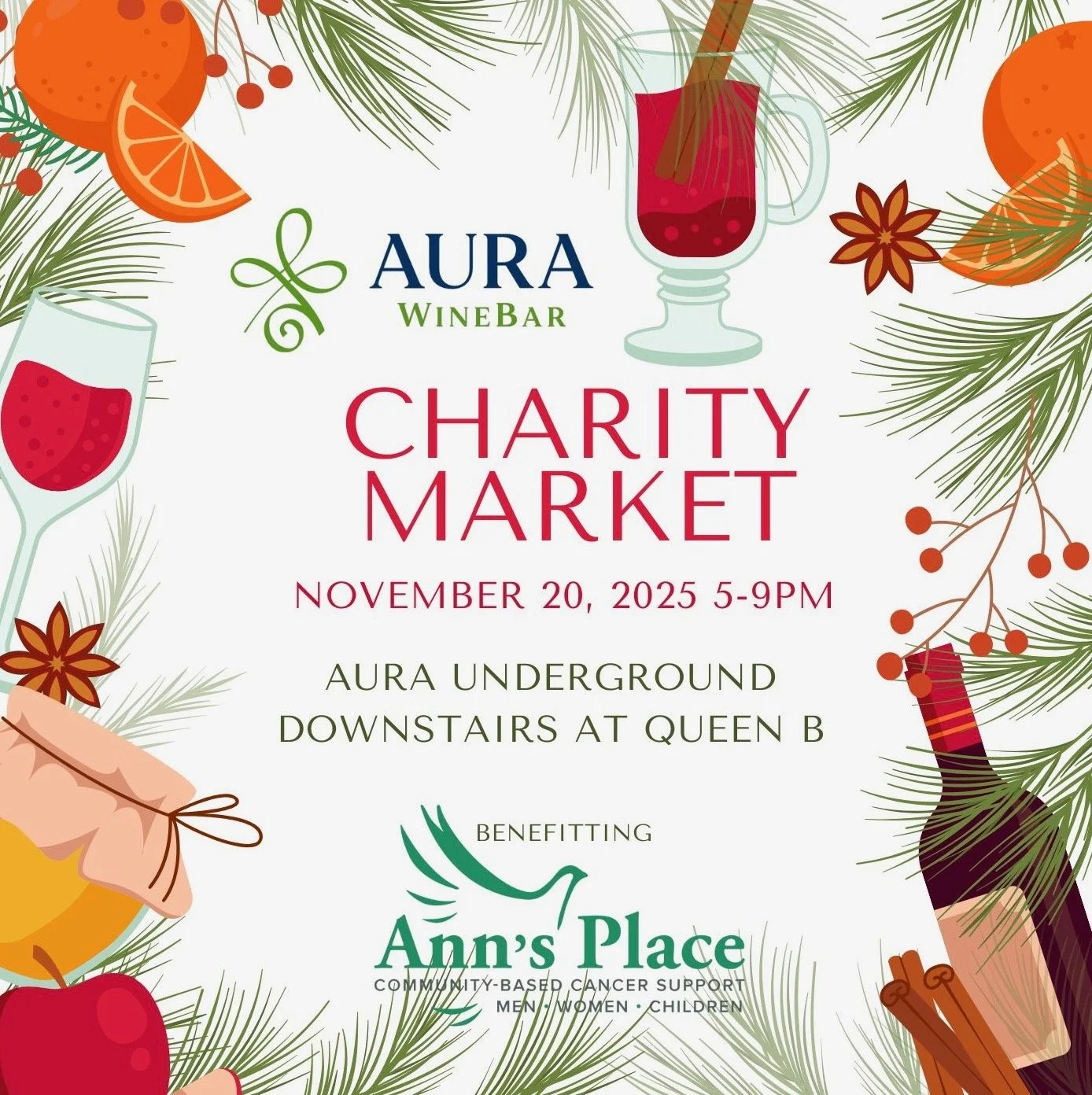 AURA Underground Charity Market supporting Ann’s Place [Ticketed]