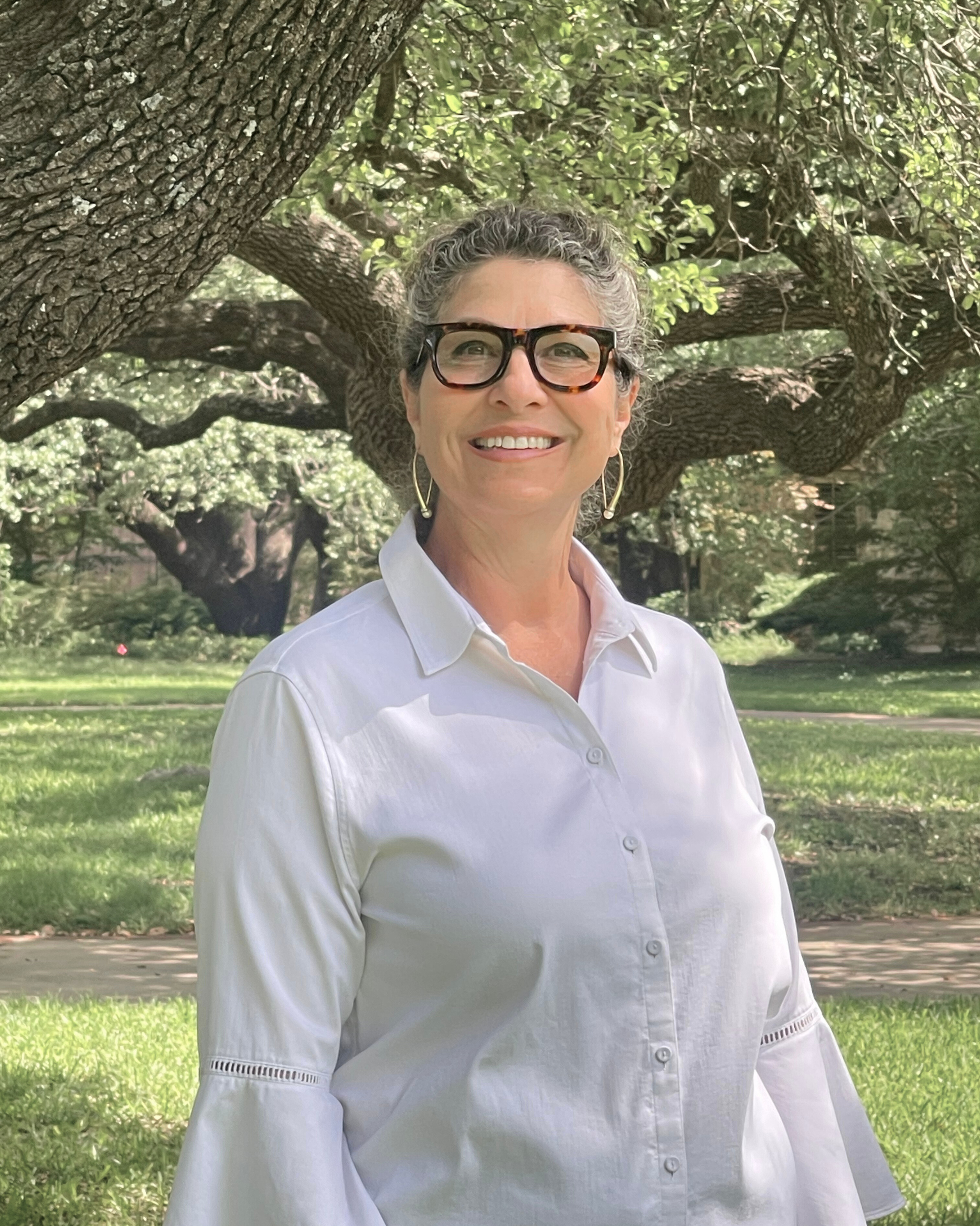 Barb Airhart, co-founder of Red Dirt, photographed outdoors in South Carolina.