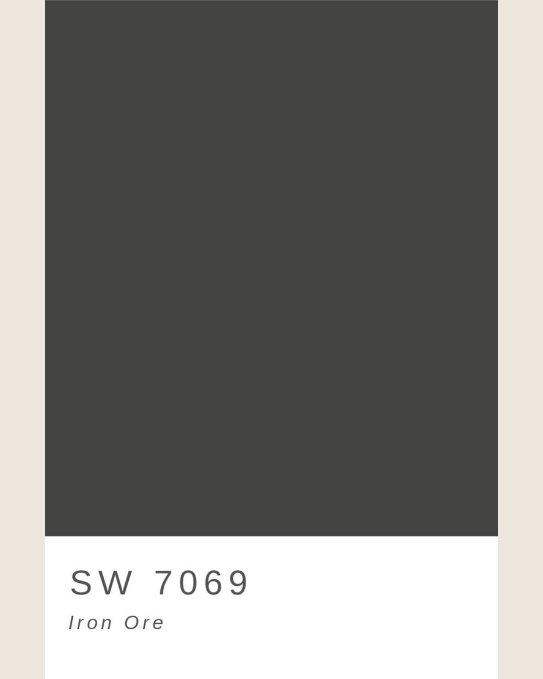 Sherwin-Williams Iron Ore exterior accent and front door color selected for 26 Pacific Ave in Greenville, SC.
