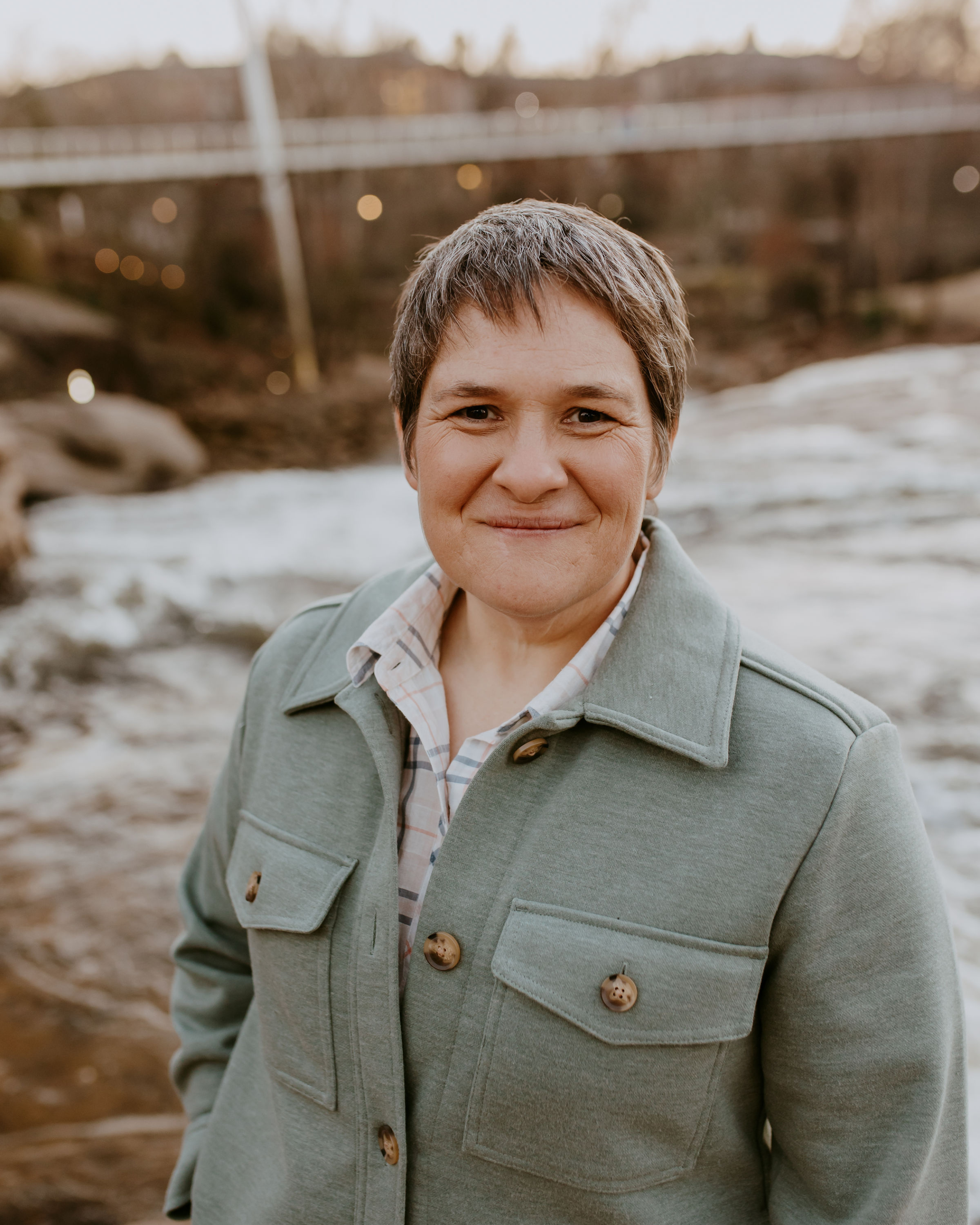 Beth Velner, co-founder of Red Dirt, photographed outdoors in South Carolina.