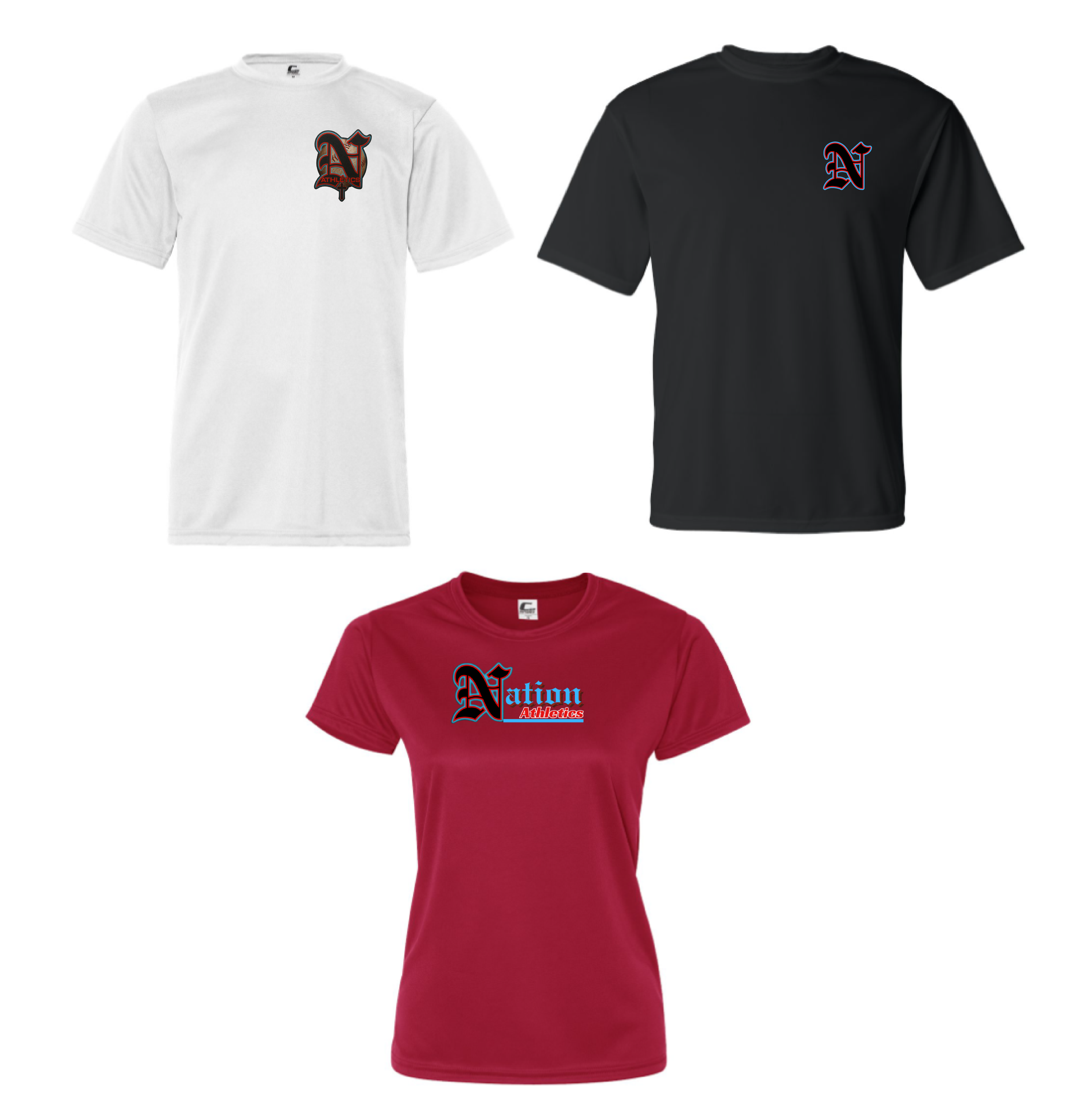 Nation Fastpitch Performance tees