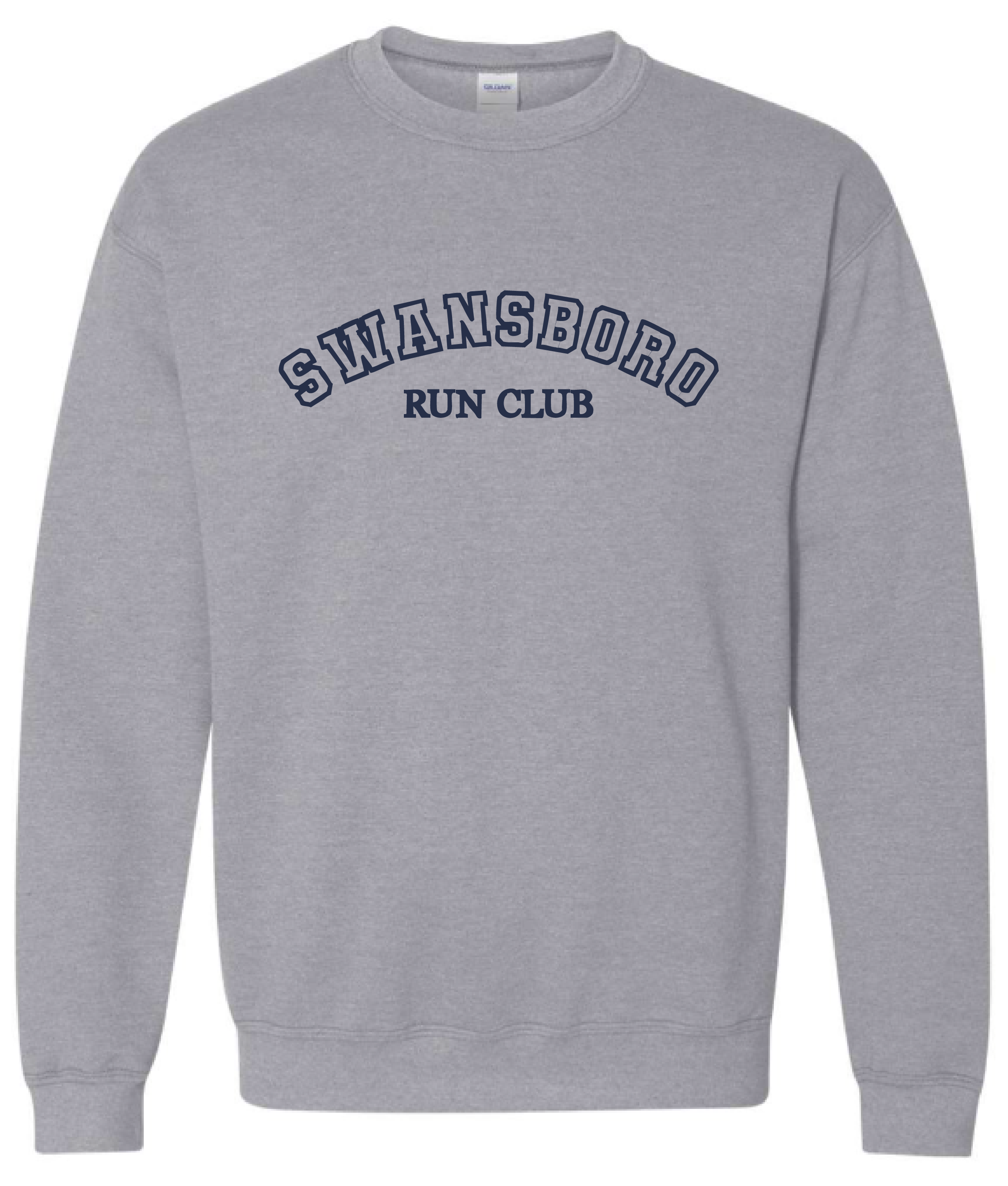 Swansboro Run Club Varsity sweatshirt