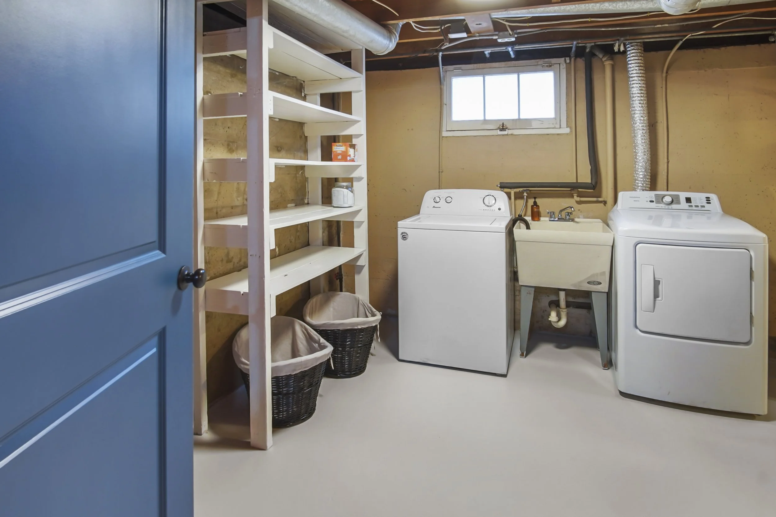 A washer, dryer, and soap to get the clothes clean