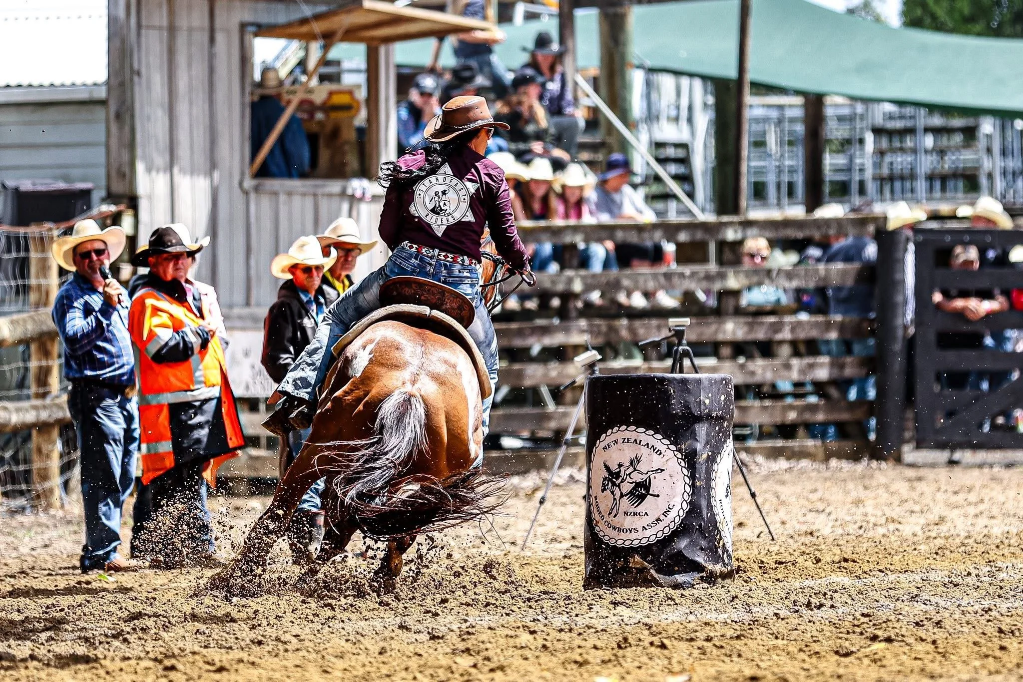 Aroha and King barrel racing