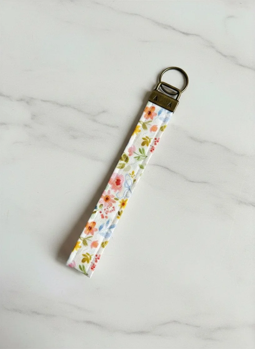 🌸 Wildflower Meadow Key Fob Wristlet