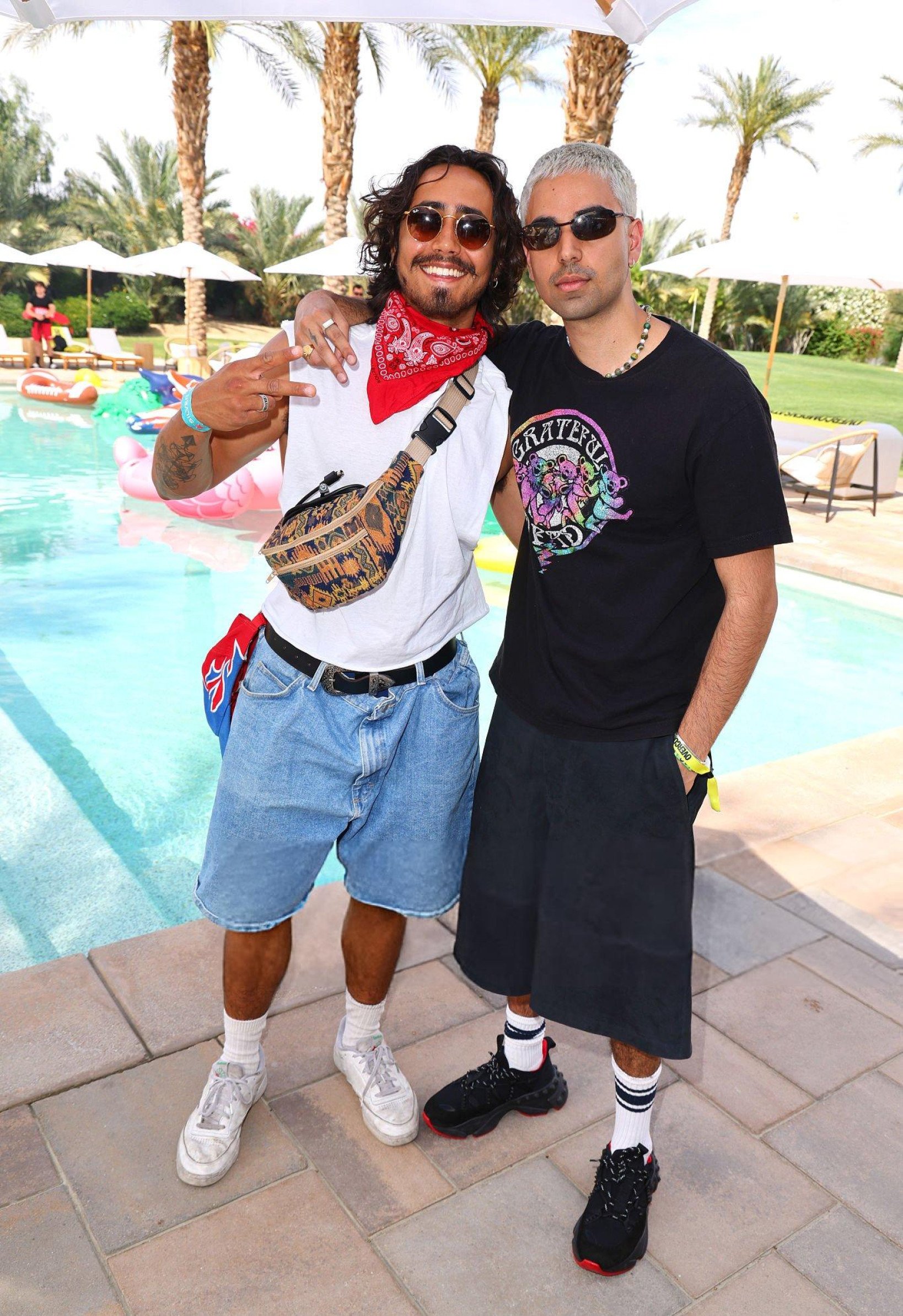 RISH SHAH // THE OVERCOMPENSATING HOUSE @ COACHELLA // STYLIST: HOLLY MACNAGHTEN