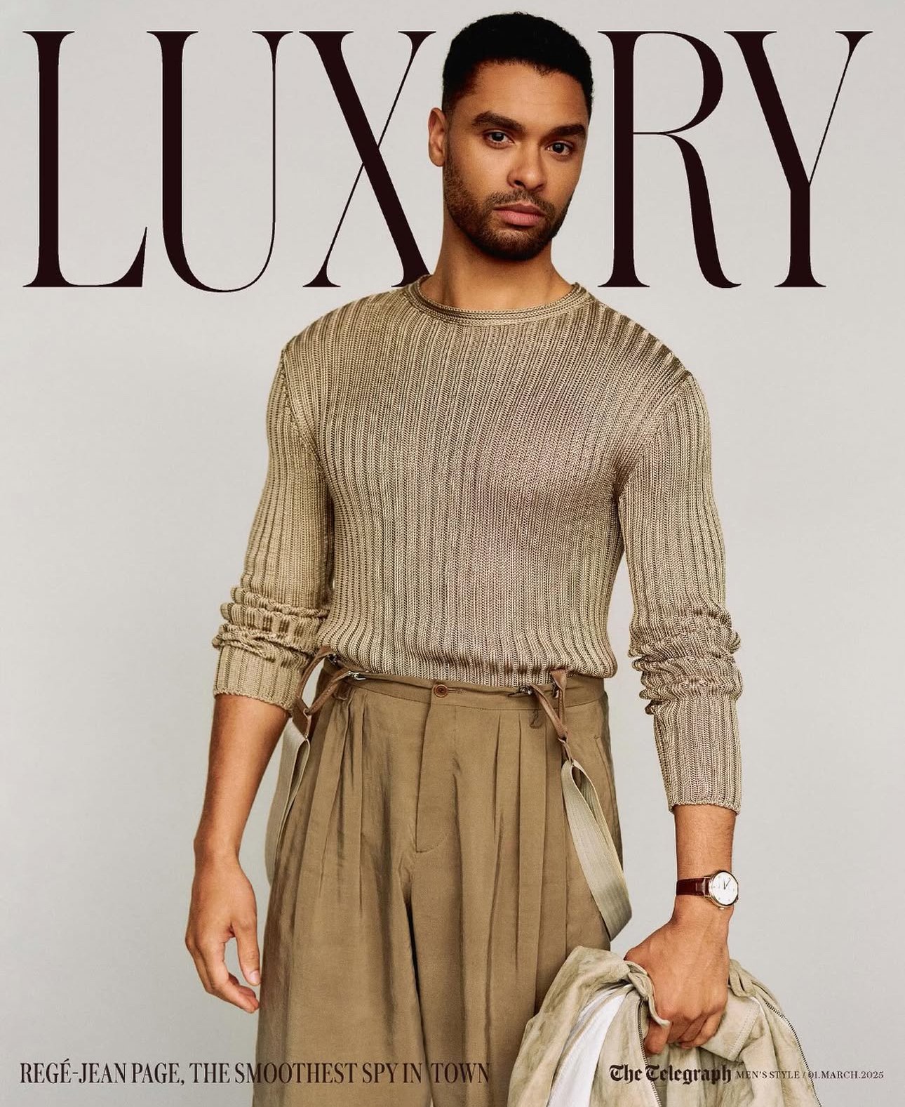 REGÉ JEAN-PAGE // TELEGRAPH LUXURY MARCH 2025 ISSUE // STYLIST: HOLLY MACNAGHTEN PHOTOGRAPHY: BEN PARKS