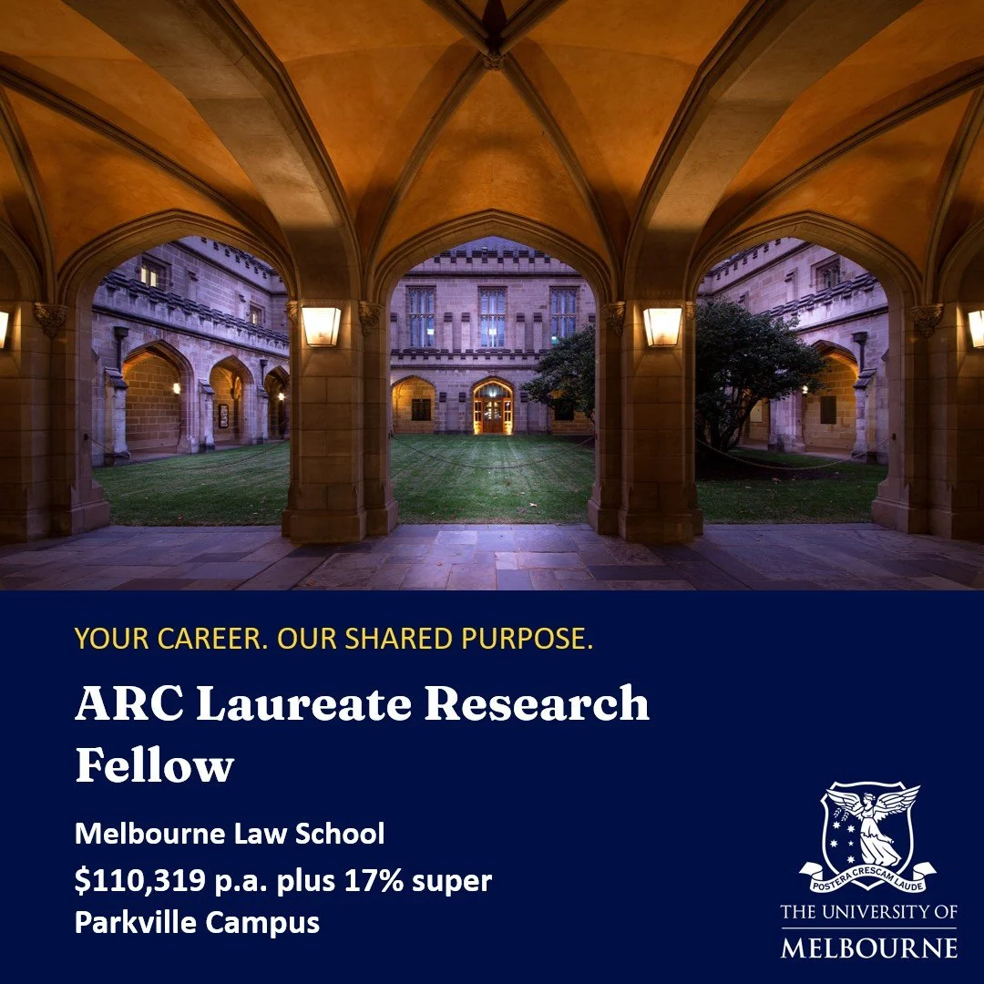 Opportunity: ARC Laureate Research Fellow with the LPGCCA