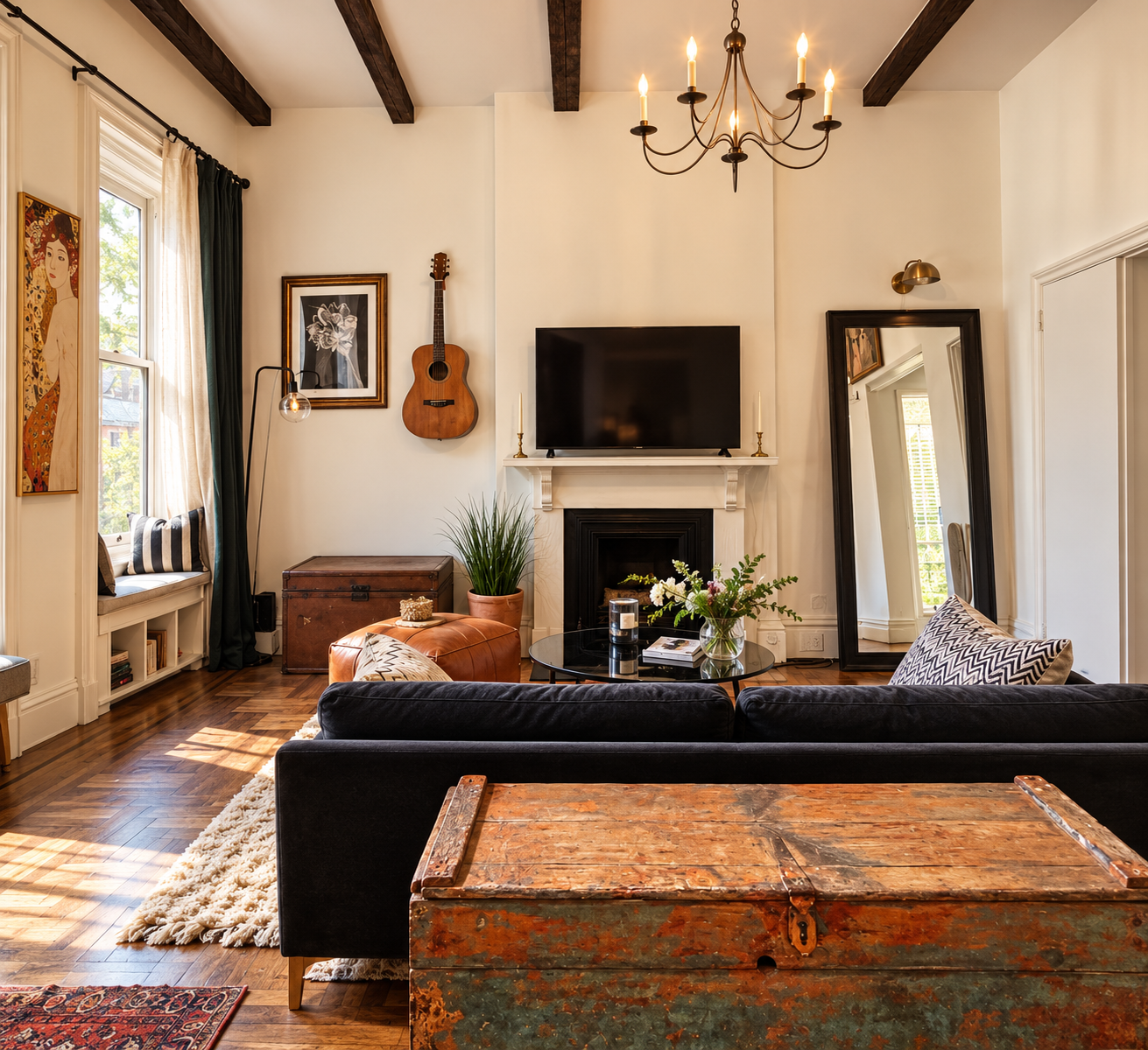Cozy Vintage Fireplace Living Room.png