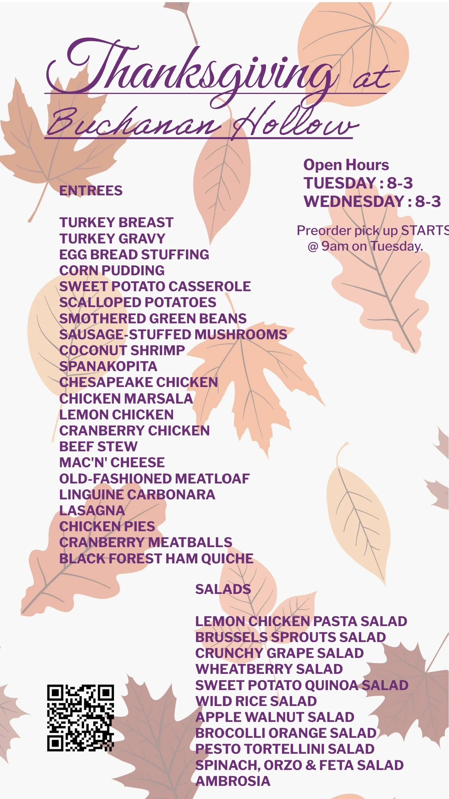 Thanksgiving at Buchanan Hollow 2026