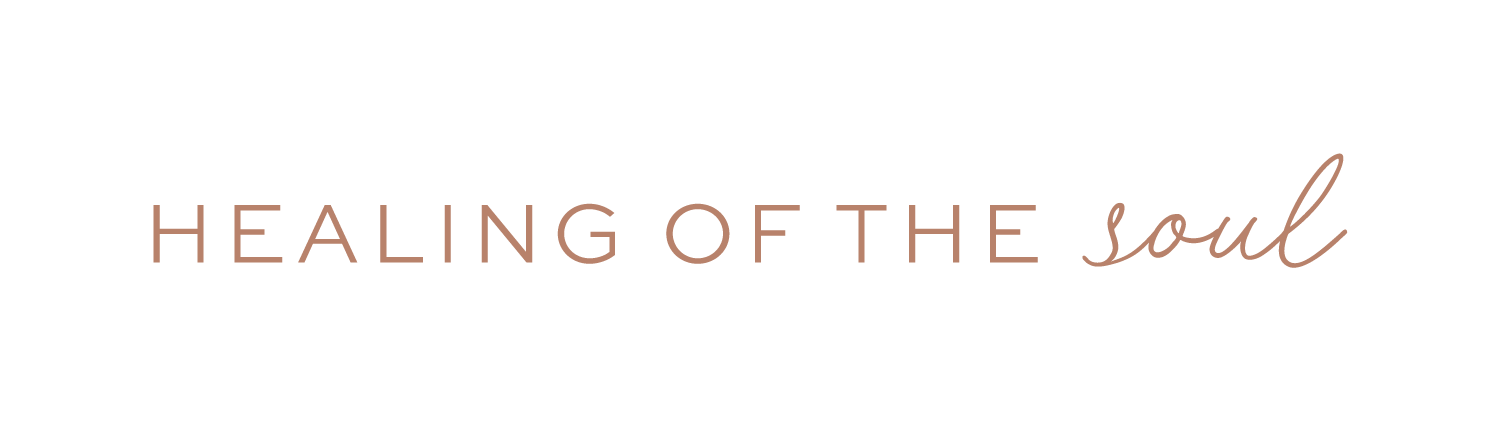 Text reading "healing of the soul"